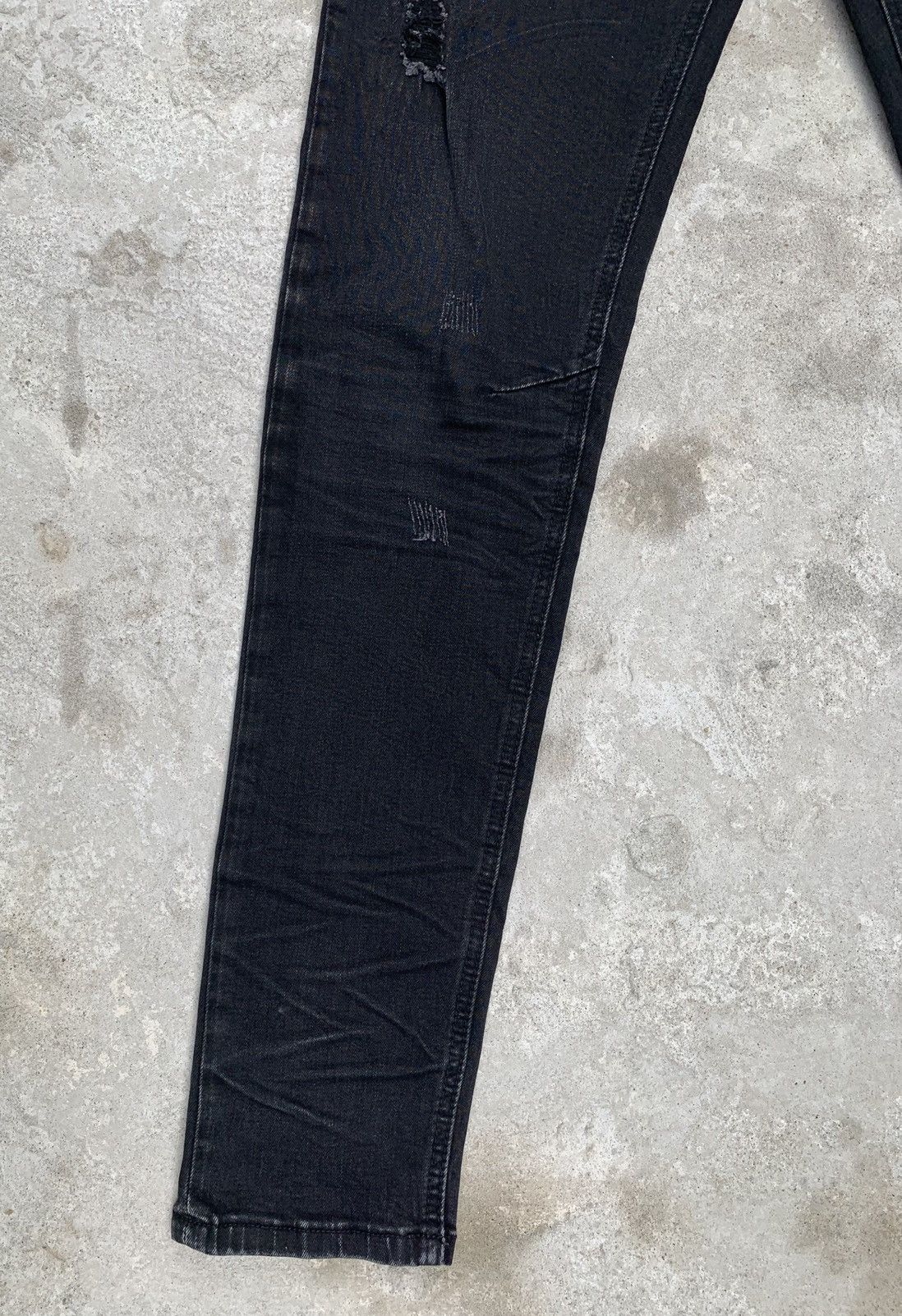 Japanese Brand Distressed Avid Jeans Skinny Stretch Pants Size US 32 / EU 48 - 11 Thumbnail