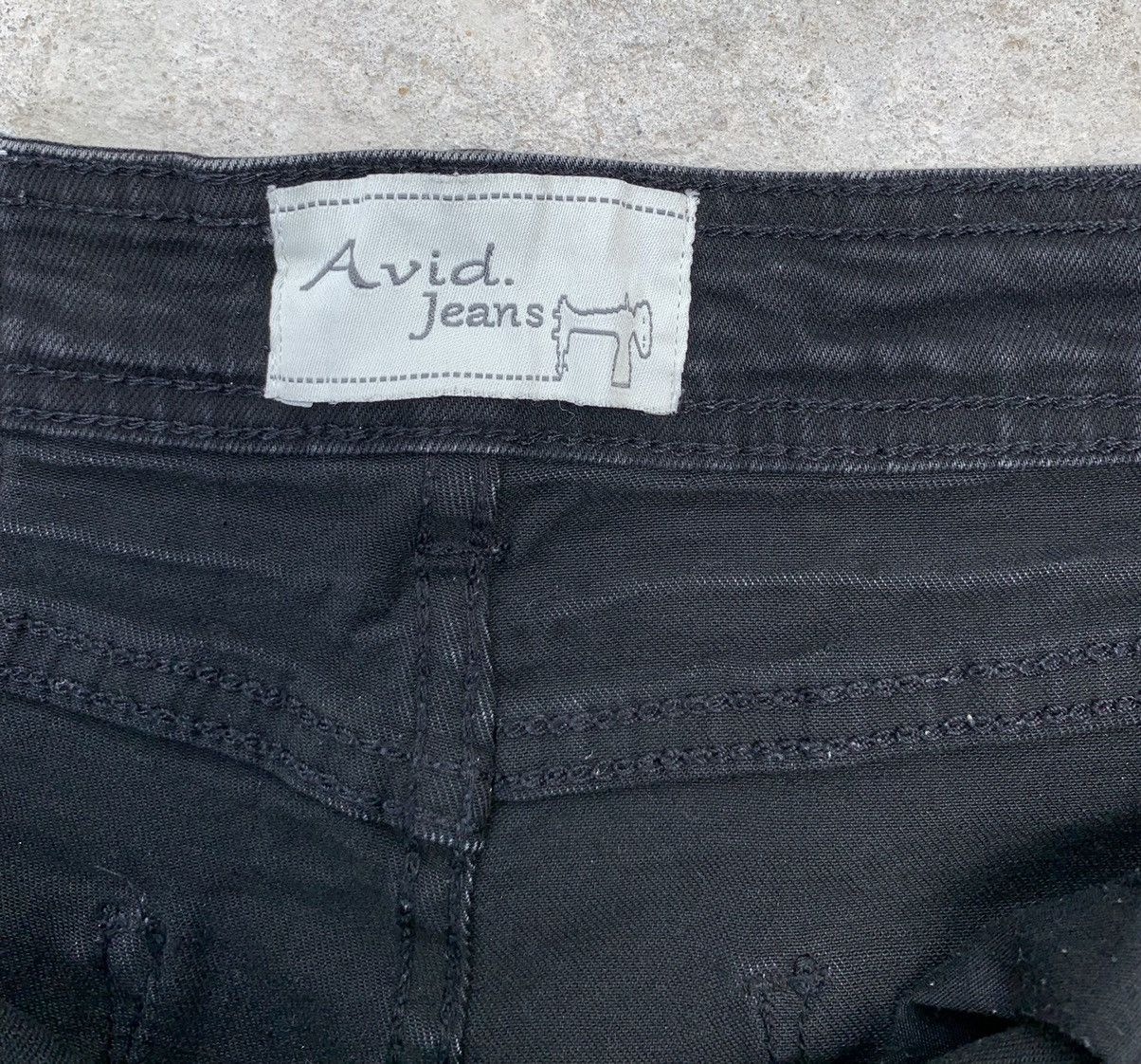 Japanese Brand Distressed Avid Jeans Skinny Stretch Pants Size US 32 / EU 48 - 17 Thumbnail