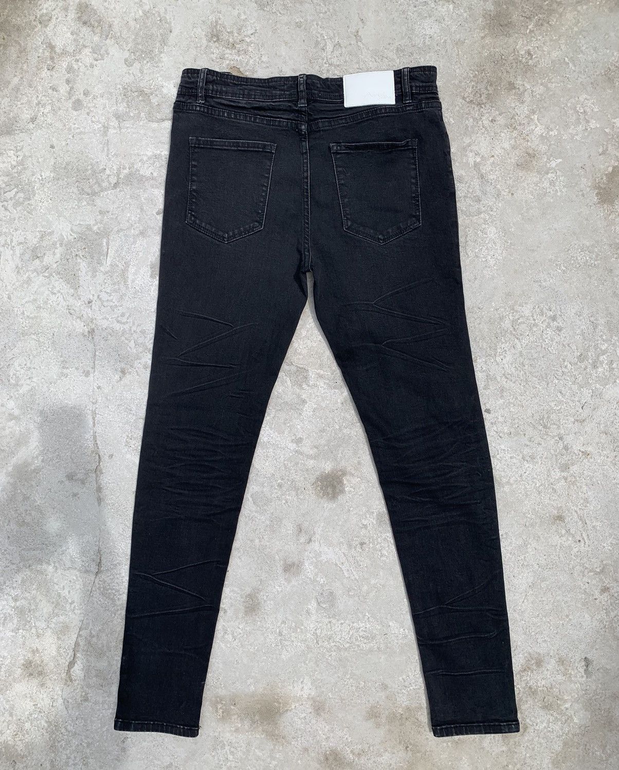 Japanese Brand Distressed Avid Jeans Skinny Stretch Pants Size US 32 / EU 48 - 5 Thumbnail