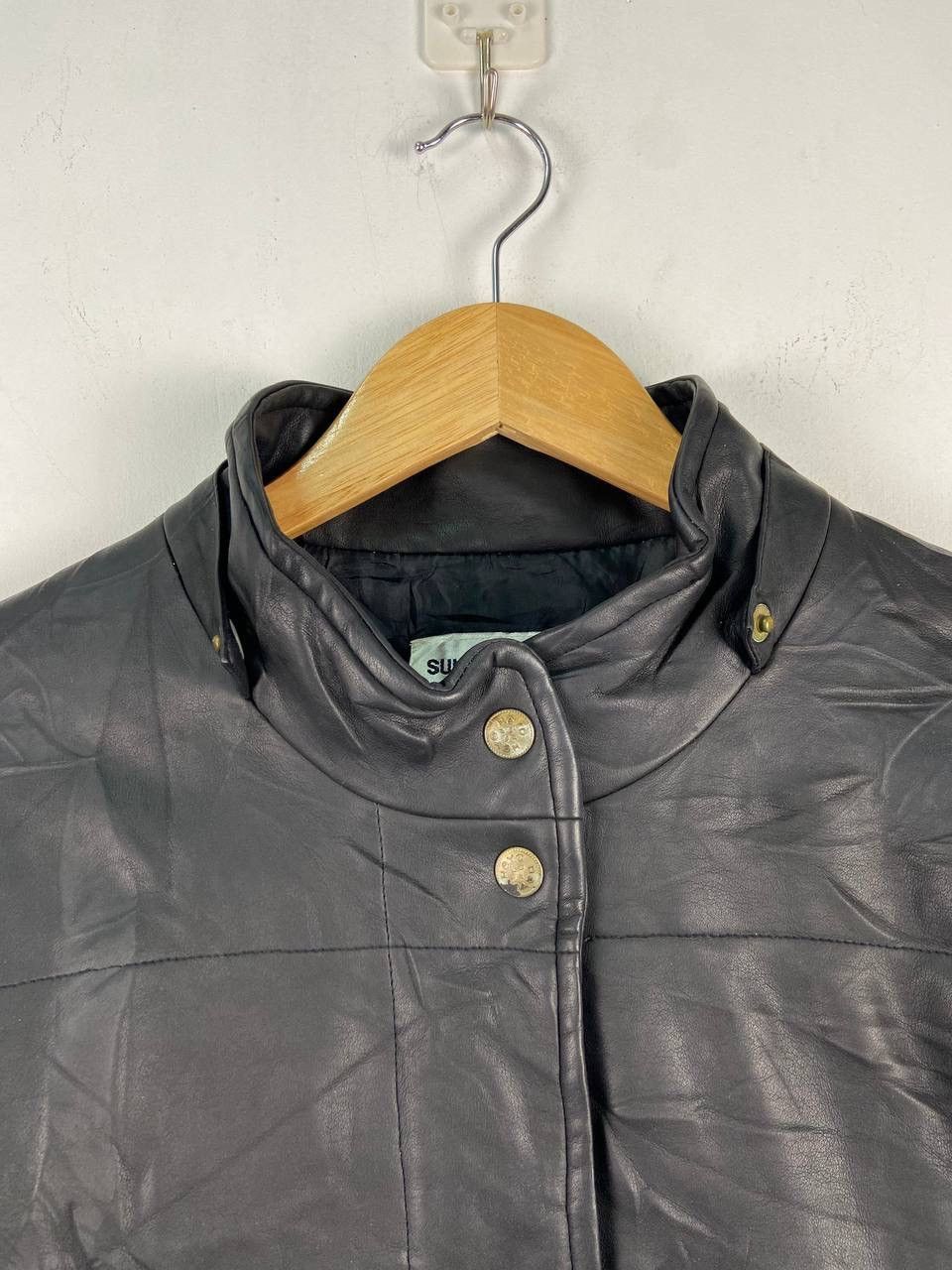 Japanese Brand 🇯🇵 Vintage Sunjolifum by Koizumi Leather Jacket Coat Size US M / EU 48-50 / 2 - 8 Thumbnail