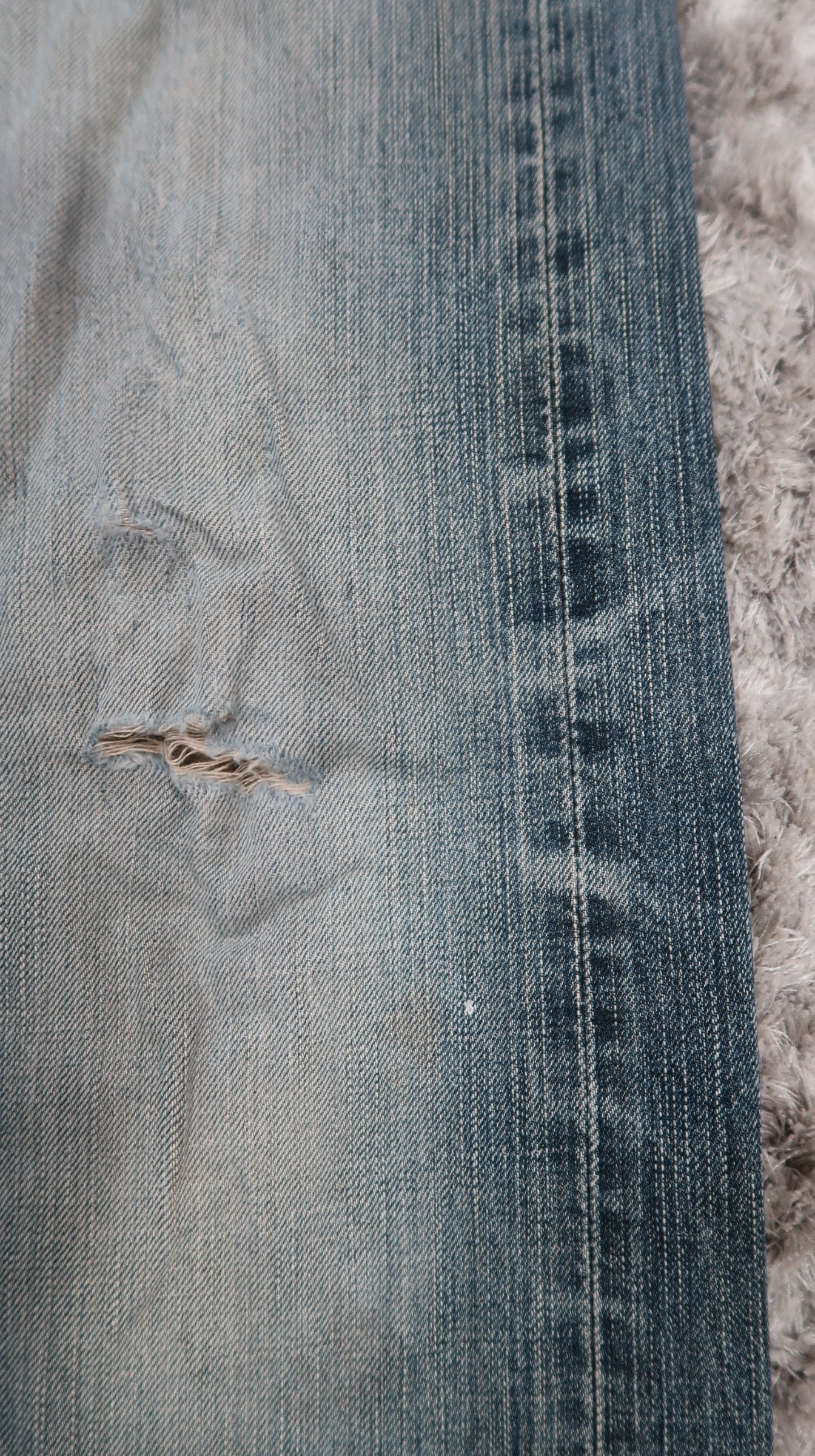 Edwin Vintage Edwin 505z Selvedge Distressed Jeans Size US 32 / EU 48 - 7 Thumbnail
