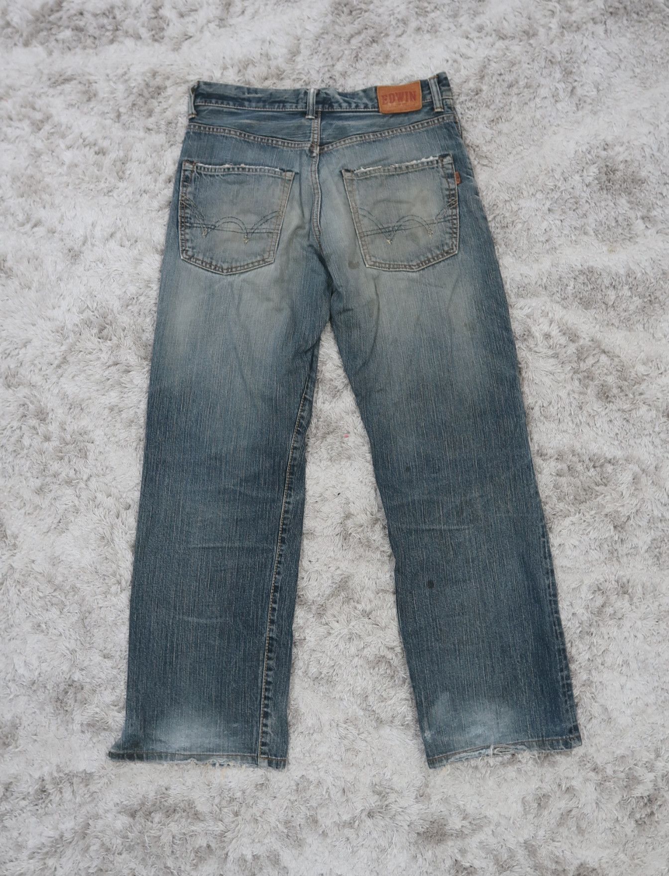 Edwin Vintage Edwin 505z Selvedge Distressed Jeans Size US 32 / EU 48 - 18 Thumbnail