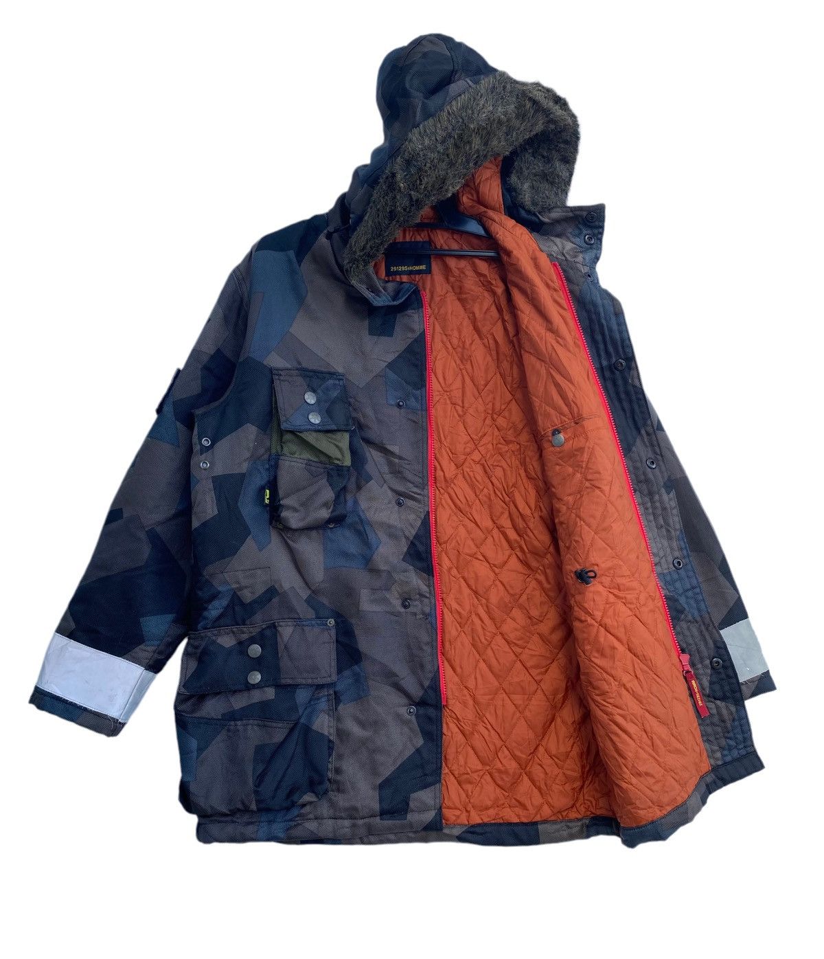 Japanese Brand × Vintage 291295 HOMME japan urban wear digital camo survival jacket Size US L / EU 52-54 / 3 - 2 Thumbnail