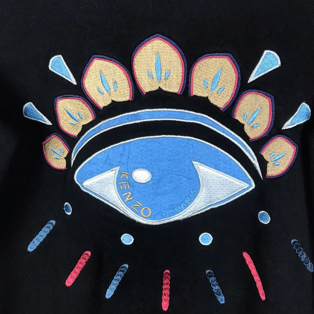 Vintage Vintage Kenzo Paris Big Logo Embroidery Sweatshirt Size S / US 4 / IT 40 - 3 Thumbnail