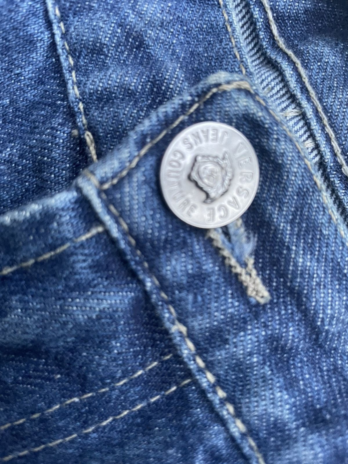 Designer Versace Jeans Couture Denim Size US 38 / EU 54 - 18 Thumbnail