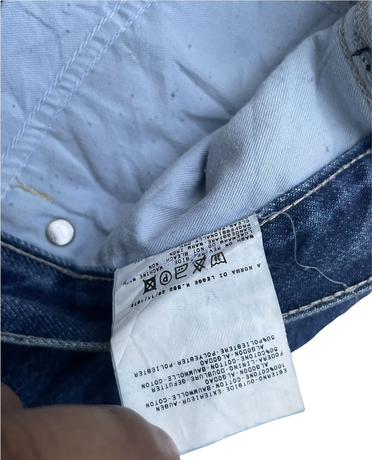 Designer Versace Jeans Couture Denim Size US 38 / EU 54 - 6 Thumbnail