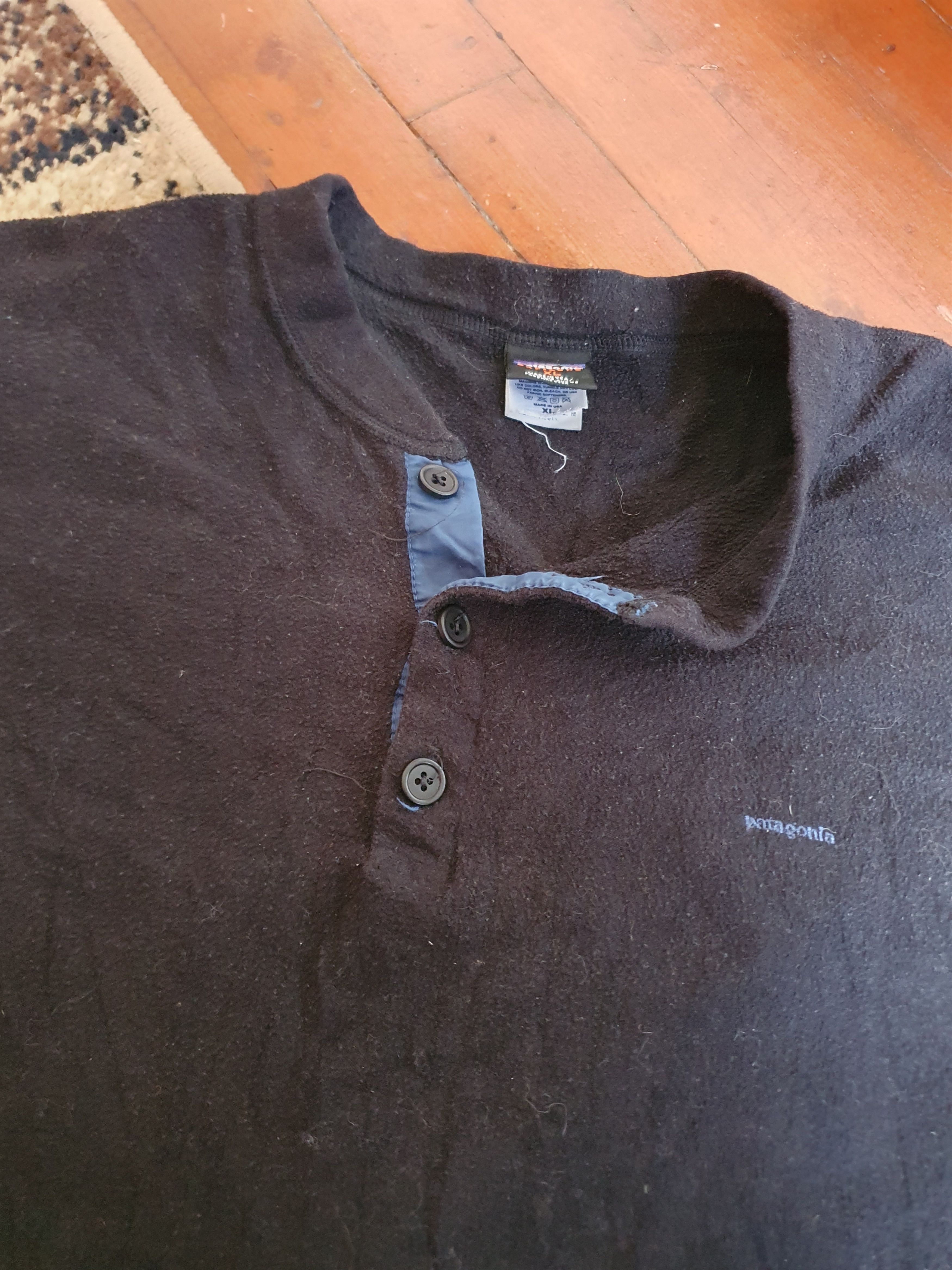 Patagonia Patagonia Capilene Vtg Made in USA Henley 3 Snap fleece,szXL Size US XL / EU 56 / 4 - 11 Thumbnail
