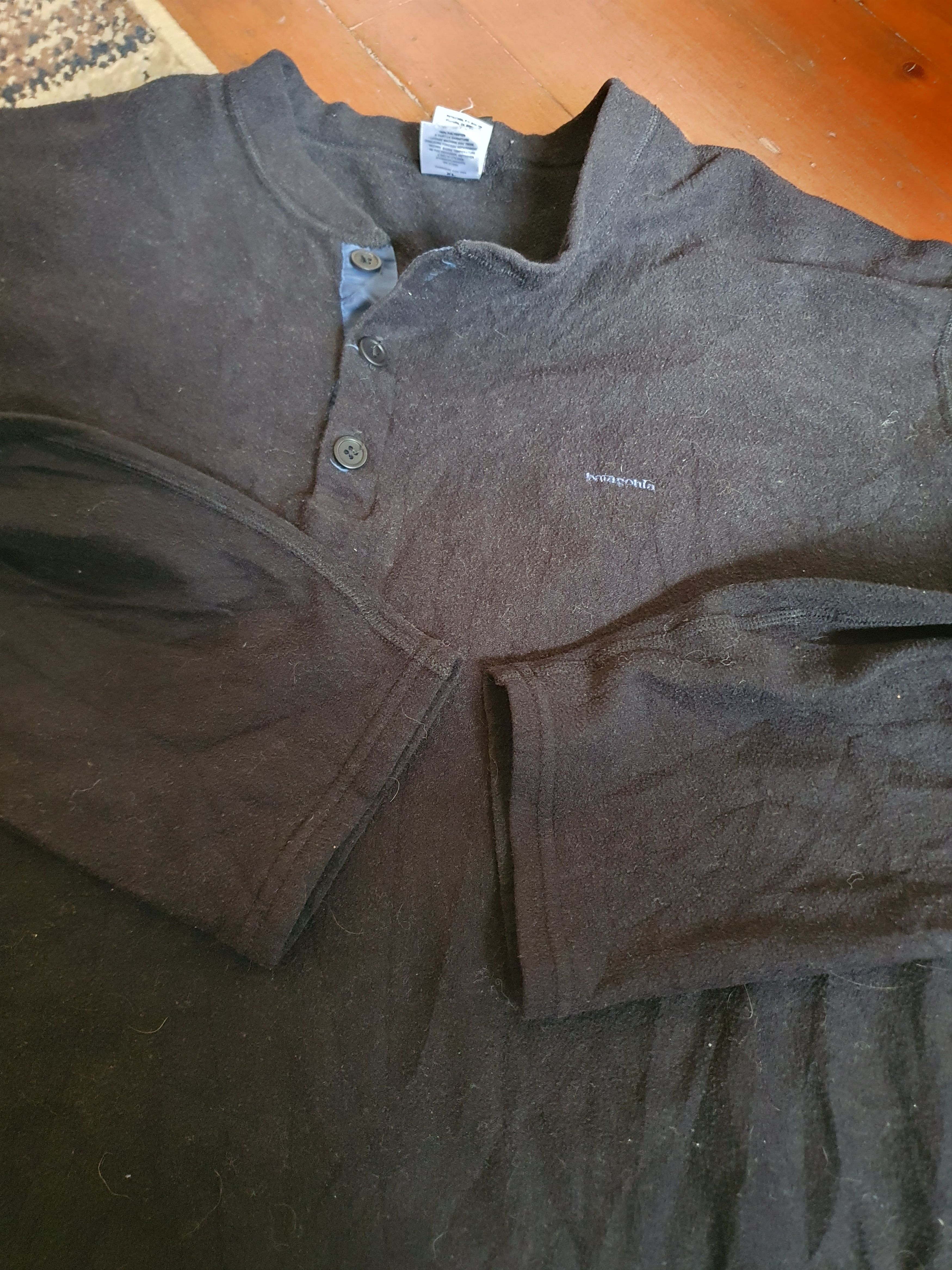 Patagonia Patagonia Capilene Vtg Made in USA Henley 3 Snap fleece,szXL Size US XL / EU 56 / 4 - 15 Thumbnail