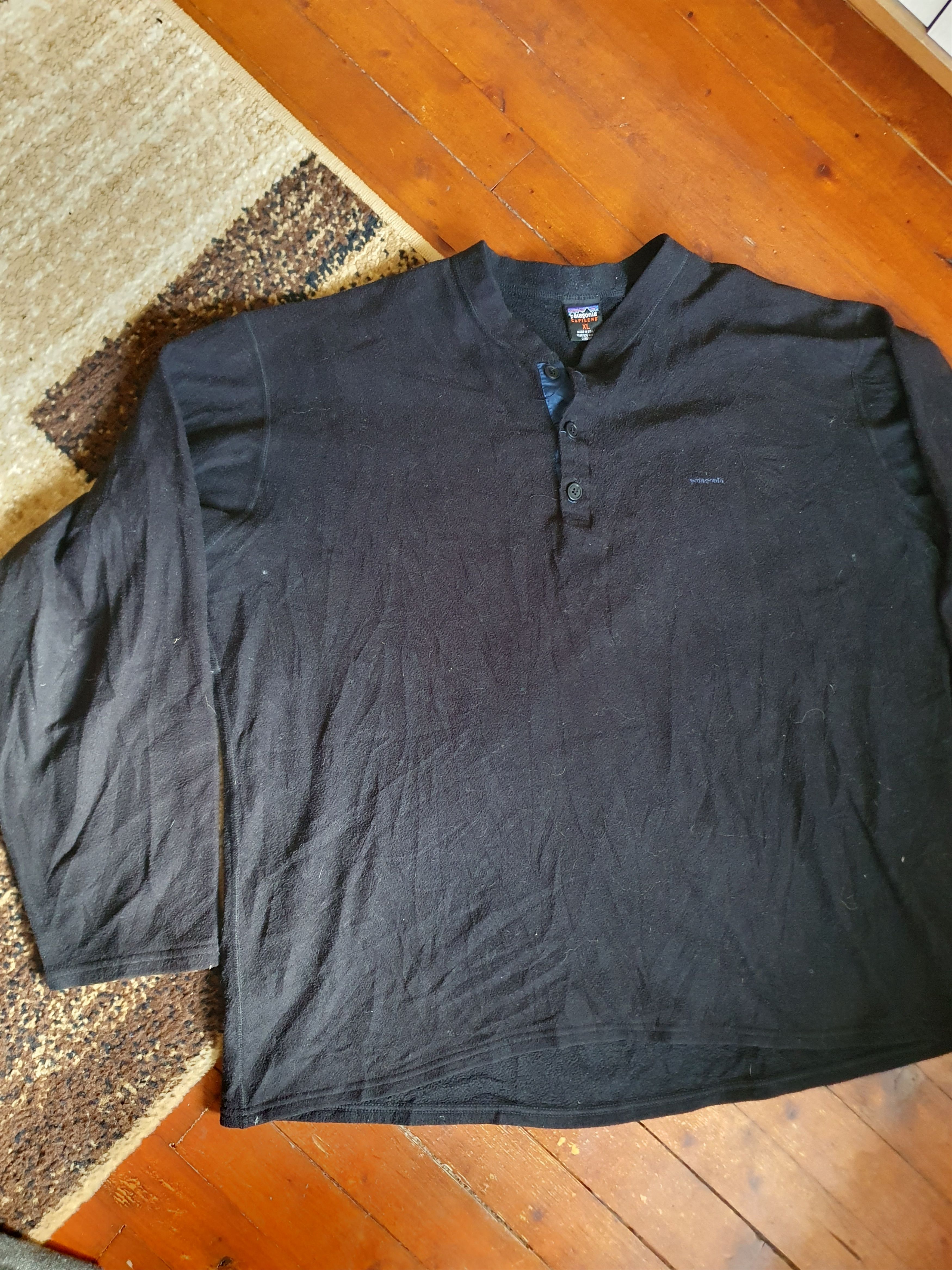 Patagonia Patagonia Capilene Vtg Made in USA Henley 3 Snap fleece,szXL Size US XL / EU 56 / 4 - 3 Thumbnail