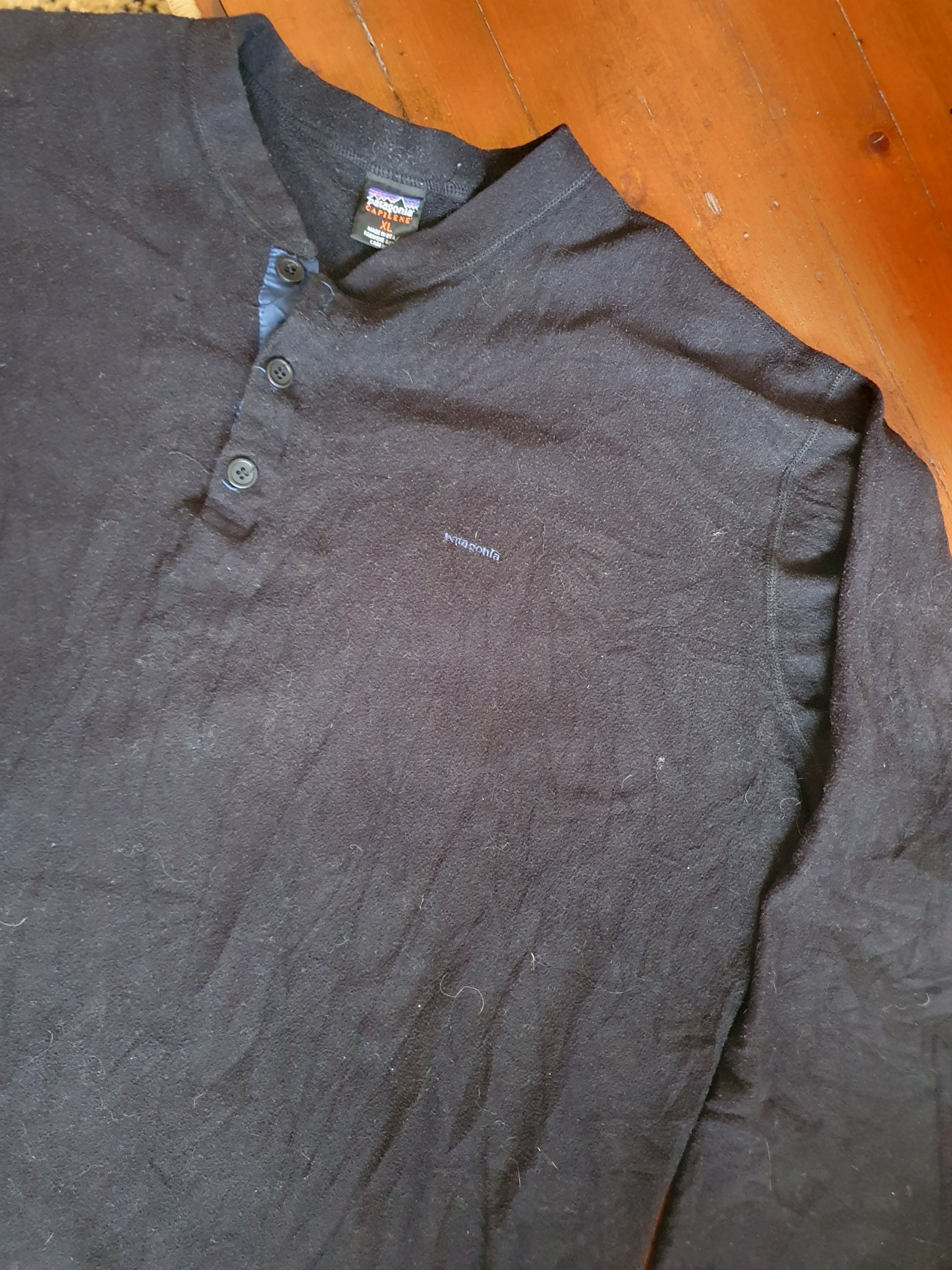 Patagonia Patagonia Capilene Vtg Made in USA Henley 3 Snap fleece,szXL Size US XL / EU 56 / 4 - 6 Thumbnail