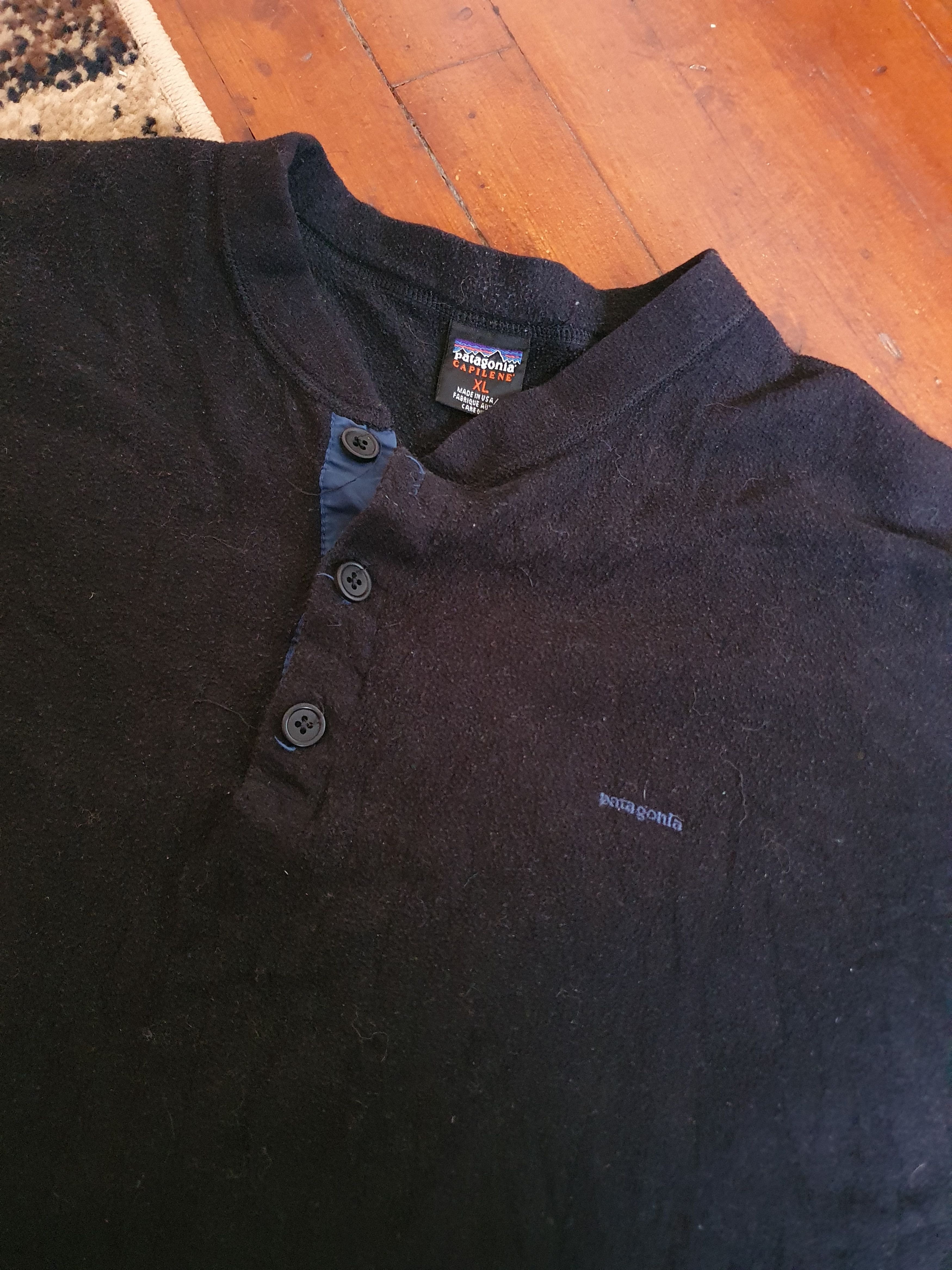 Patagonia Patagonia Capilene Vtg Made in USA Henley 3 Snap fleece,szXL Size US XL / EU 56 / 4 - 1 Thumbnail