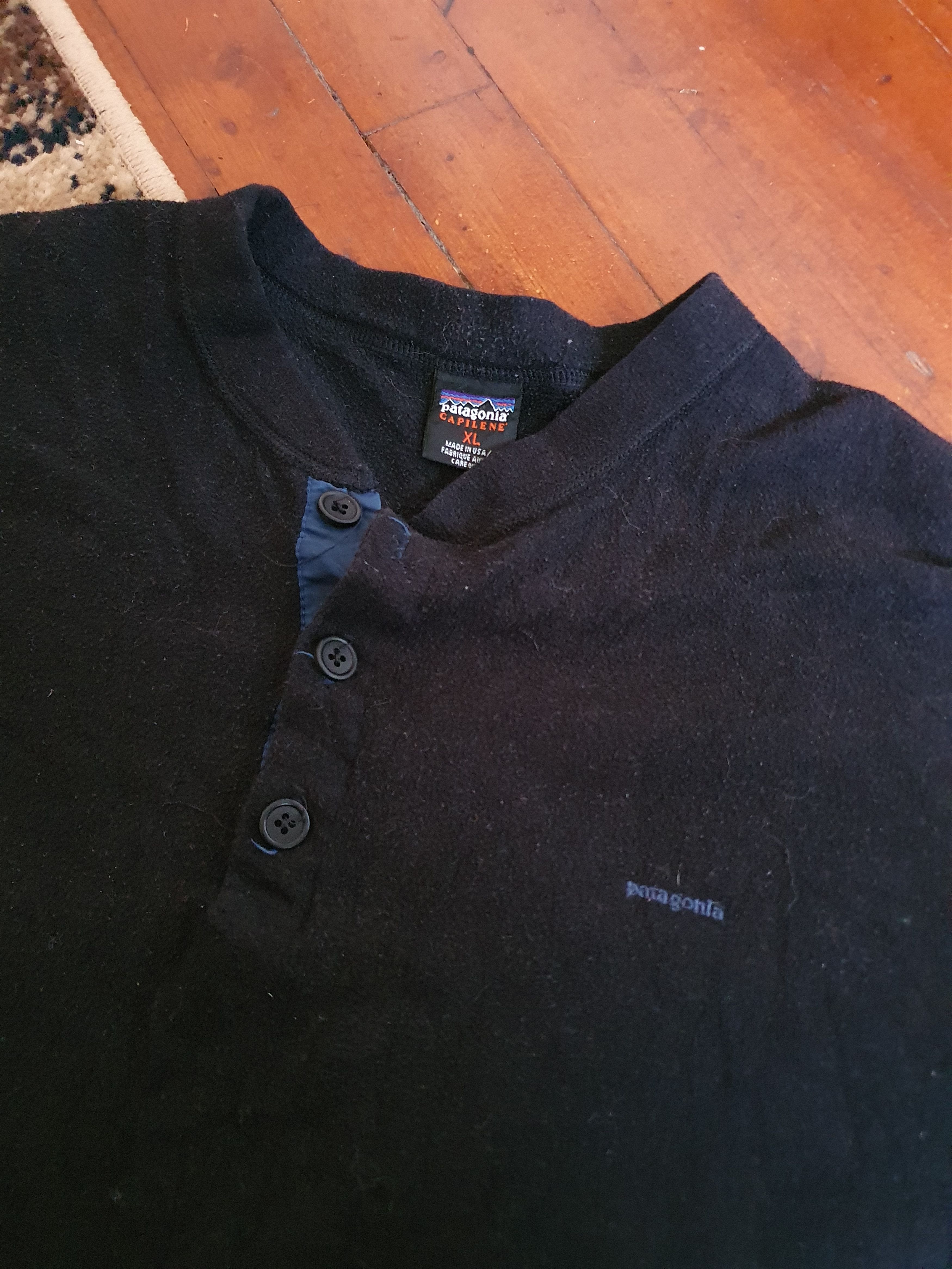 Patagonia Patagonia Capilene Vtg Made in USA Henley 3 Snap fleece,szXL Size US XL / EU 56 / 4 - 9 Thumbnail