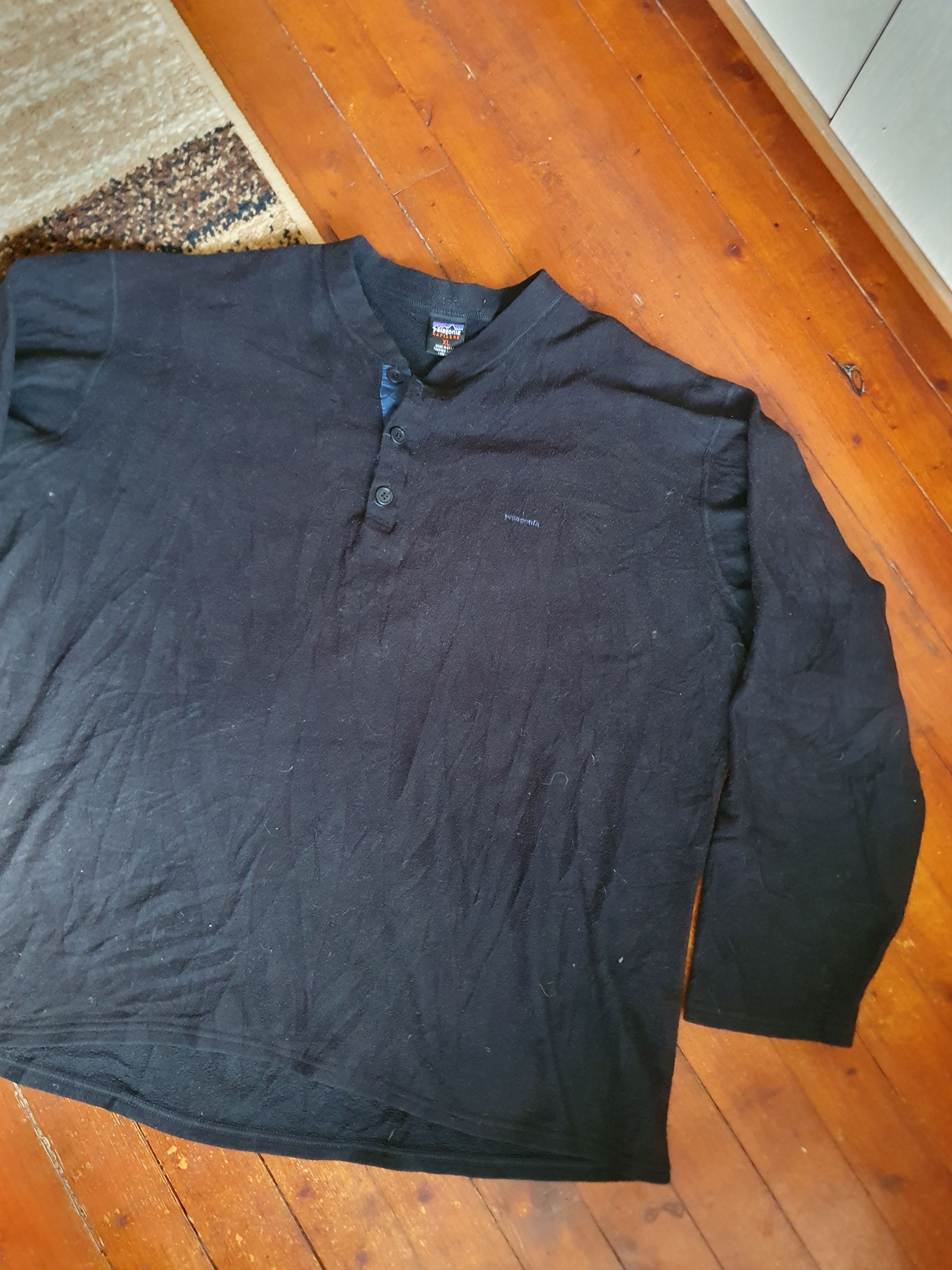 Patagonia Patagonia Capilene Vtg Made in USA Henley 3 Snap fleece,szXL Size US XL / EU 56 / 4 - 4 Thumbnail