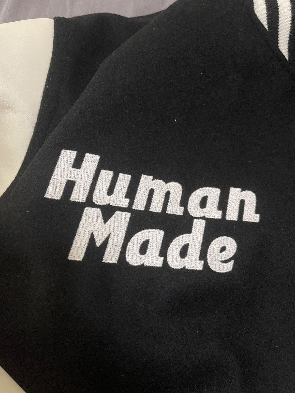 A$AP Rocky × Human Made Human made asap rocky awage human testing varsity jacket Size US XL / EU 56 / 4 - 6 Thumbnail