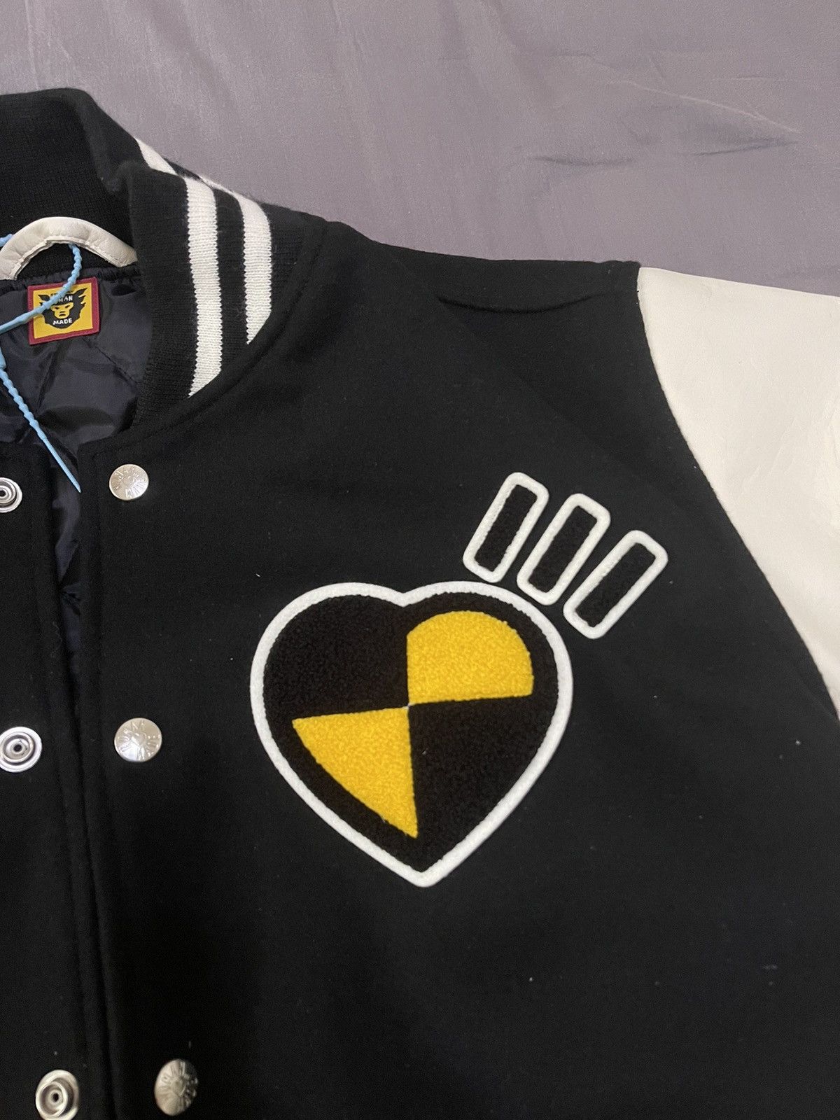 A$AP Rocky × Human Made Human made asap rocky awage human testing varsity jacket Size US XL / EU 56 / 4 - 5 Thumbnail