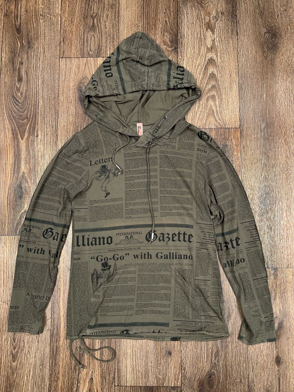 メ*2様 galliano hoodie Galliano Full Zip Hoodie Monogram Rare Sweater Men's