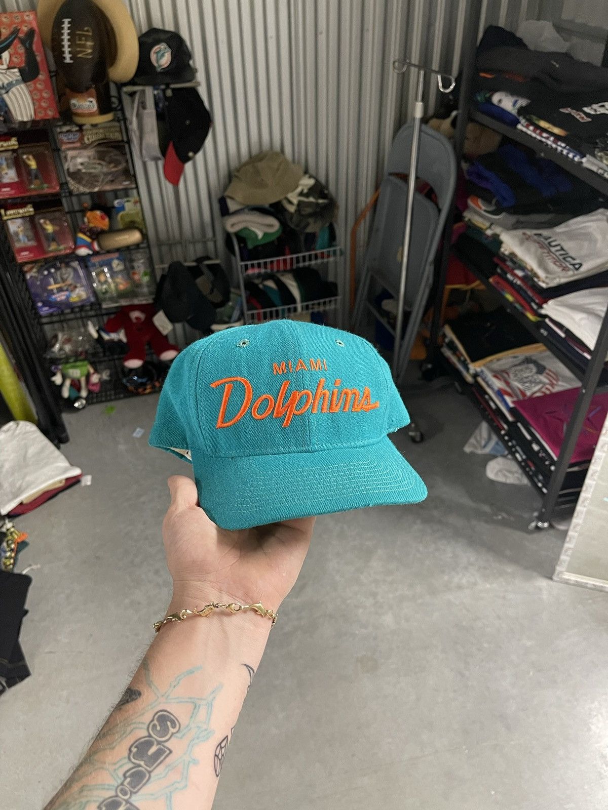 Vintage Miami Dolphins Sports Specialties Fitted Hat Size 7 