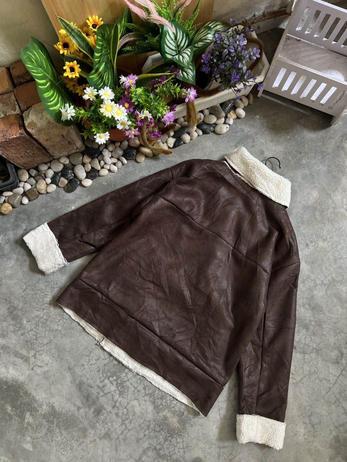 Japanese Brand × Vintage Vintage Velvet Sherpa In Jacket Size US M / EU 48-50 / 2 - 12 Thumbnail