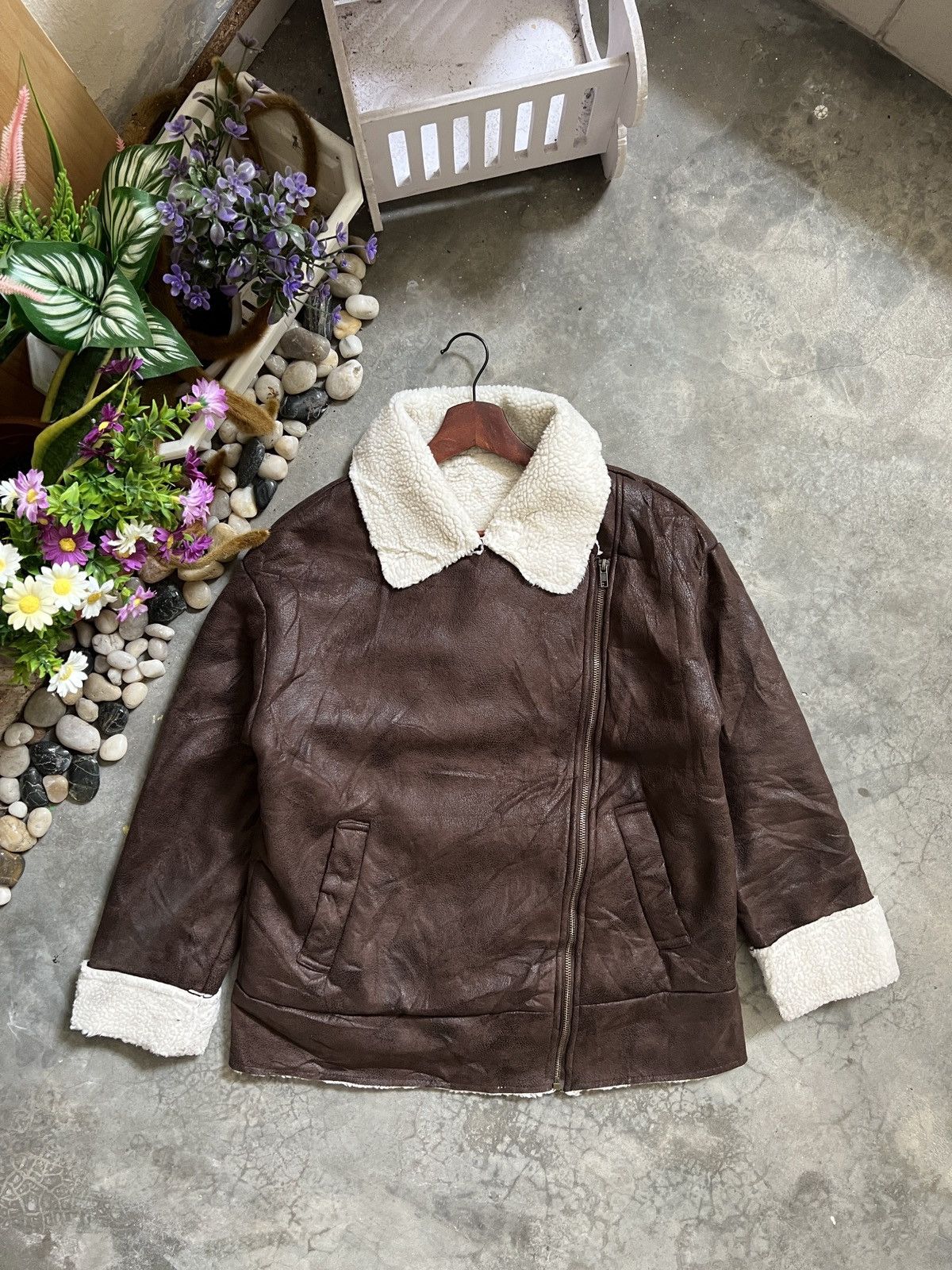 Japanese Brand × Vintage Vintage Velvet Sherpa In Jacket Size US M / EU 48-50 / 2 - 6 Thumbnail