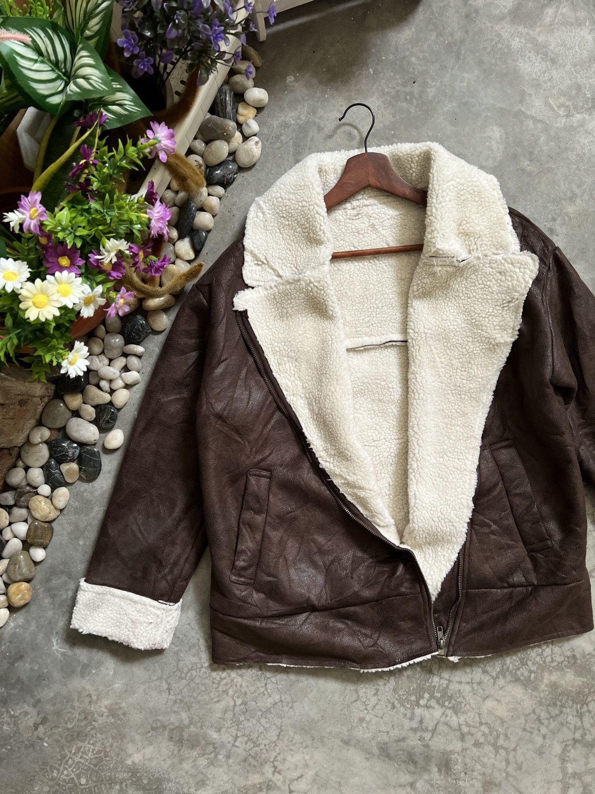 Japanese Brand × Vintage Vintage Velvet Sherpa In Jacket Size US M / EU 48-50 / 2 - 3 Thumbnail