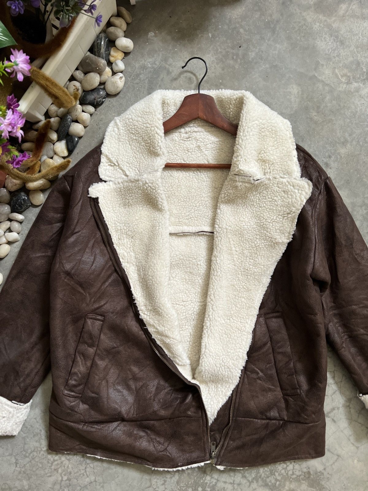 Japanese Brand × Vintage Vintage Velvet Sherpa In Jacket Size US M / EU 48-50 / 2 - 2 Thumbnail
