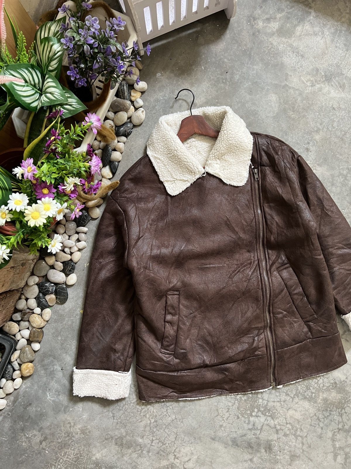 Japanese Brand × Vintage Vintage Velvet Sherpa In Jacket Size US M / EU 48-50 / 2 - 7 Thumbnail
