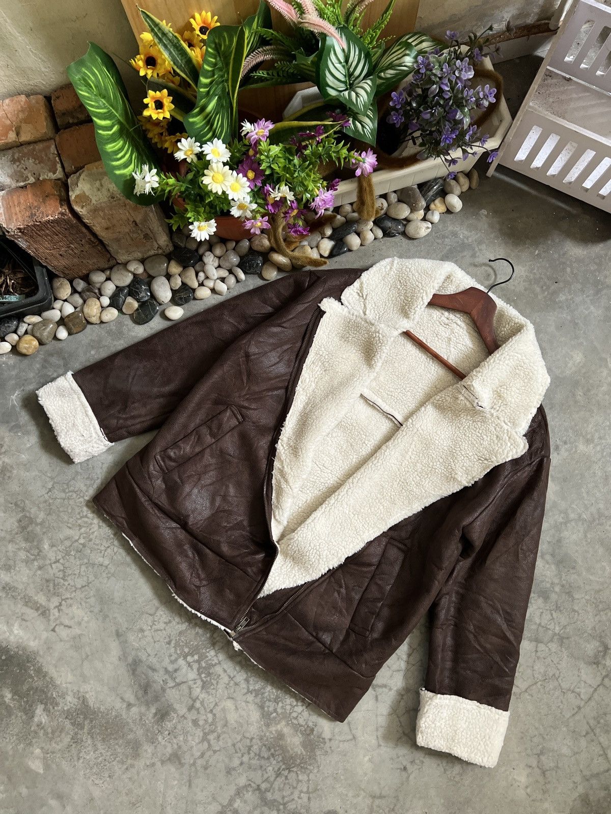Japanese Brand × Vintage Vintage Velvet Sherpa In Jacket Size US M / EU 48-50 / 2 - 4 Thumbnail