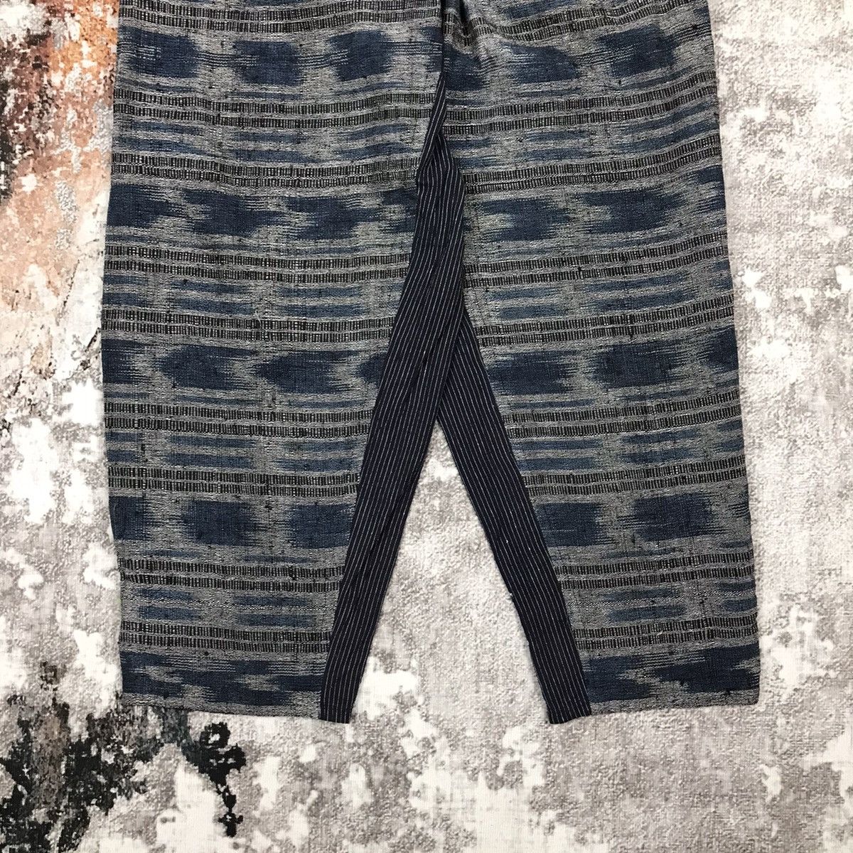 Japanese Brand × Vintage Vintage Japanese Sashiko Pocket Indigo Soft Low Crotch Pants Size US 28 / EU 44 - 7 Thumbnail