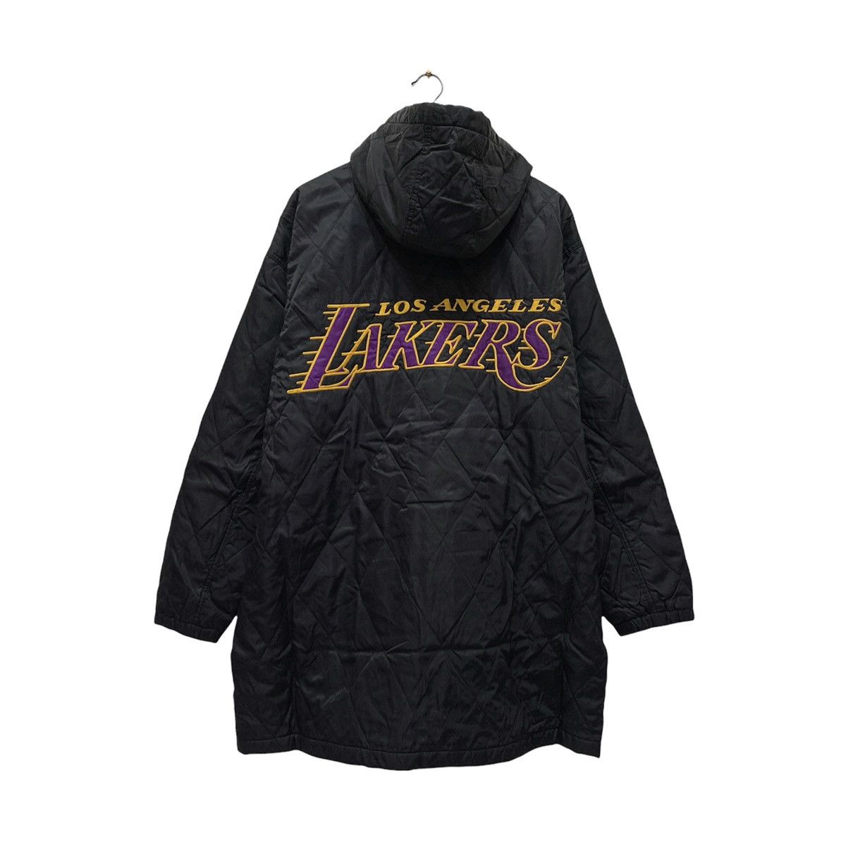 NBA Vintage 1990s Lakers Basketball Quilted Jacket Size US XL / EU 56 / 4 - 1 Thumbnail