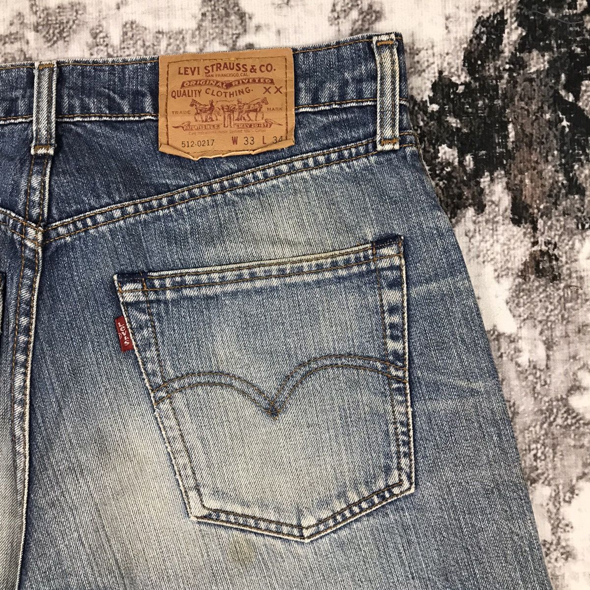 Levi's Vintage 90s Levis 512 Blue Light Wash Denim Jeans Size US 32 / EU 48 - 4 Thumbnail