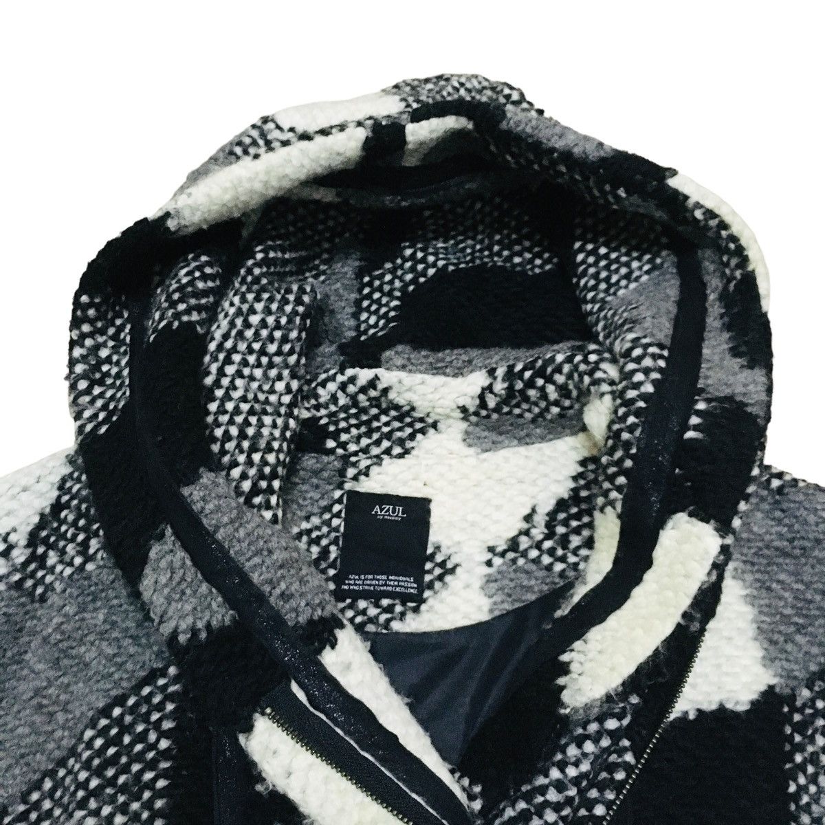 MOUSSY Rare Design Vintage Azul By Moussy Knitwear Hoodie 1990s Size US M / EU 48-50 / 2 - 6 Thumbnail