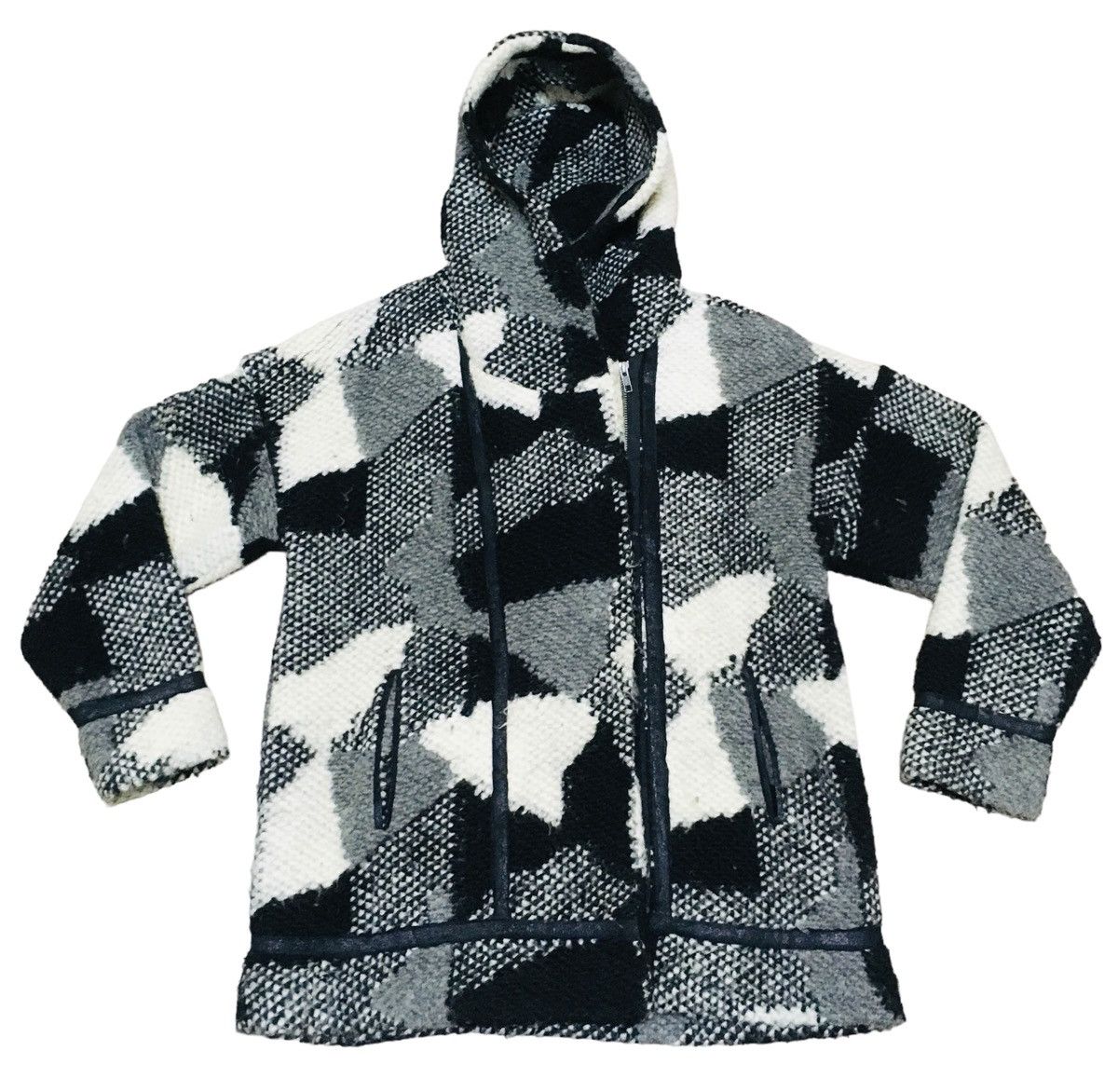 MOUSSY Rare Design Vintage Azul By Moussy Knitwear Hoodie 1990s Size US M / EU 48-50 / 2 - 1 Thumbnail
