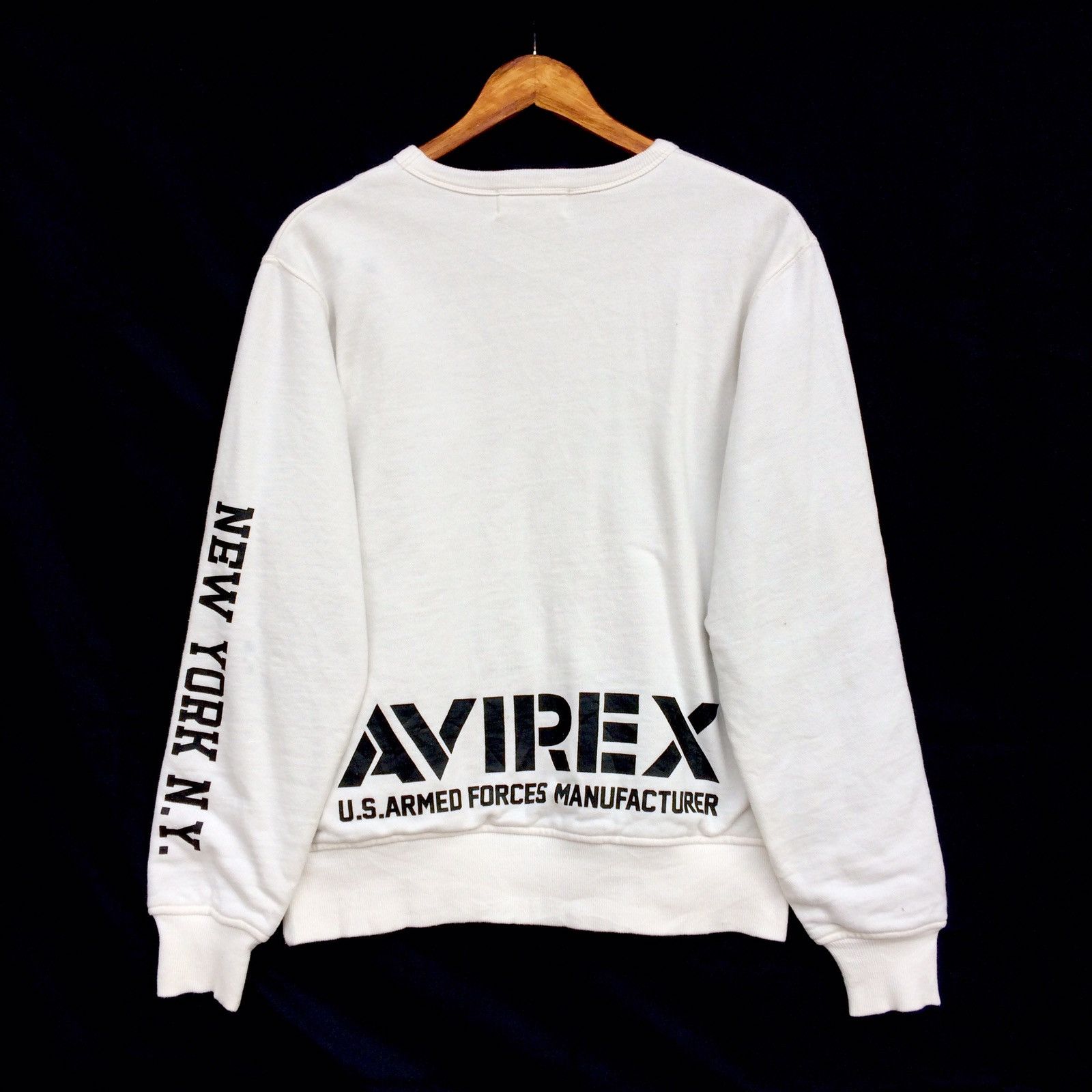 Avirex Avirex Big Logo Front And Back Pullover Sweatshirts Size US M / EU 48-50 / 2 - 7 Thumbnail