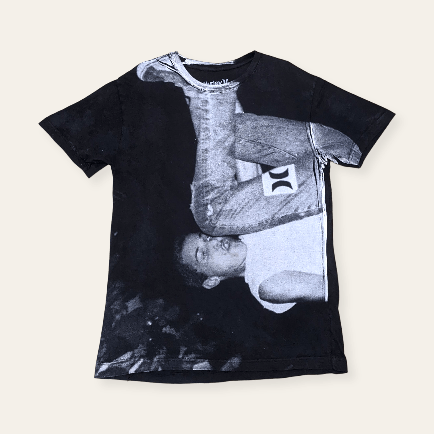 Distressed Hurley Edward Colver Hardcore Punk Art T shirt