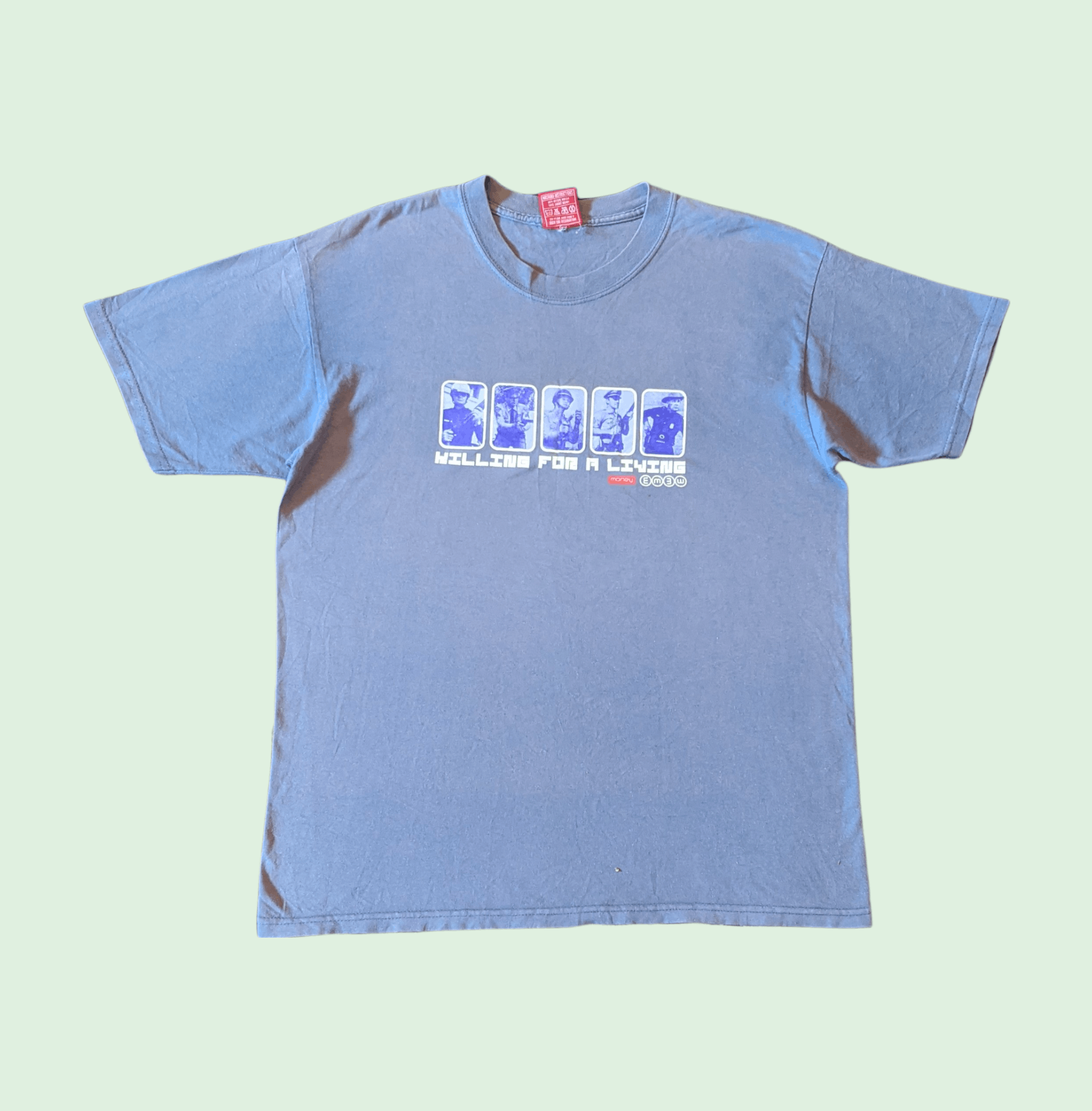 Japanese Brand × Seditionaries × Vintage Vintage 90s Money Police Brutality Streetwear T shirt Size US L / EU 52-54 / 3 - 2 Thumbnail