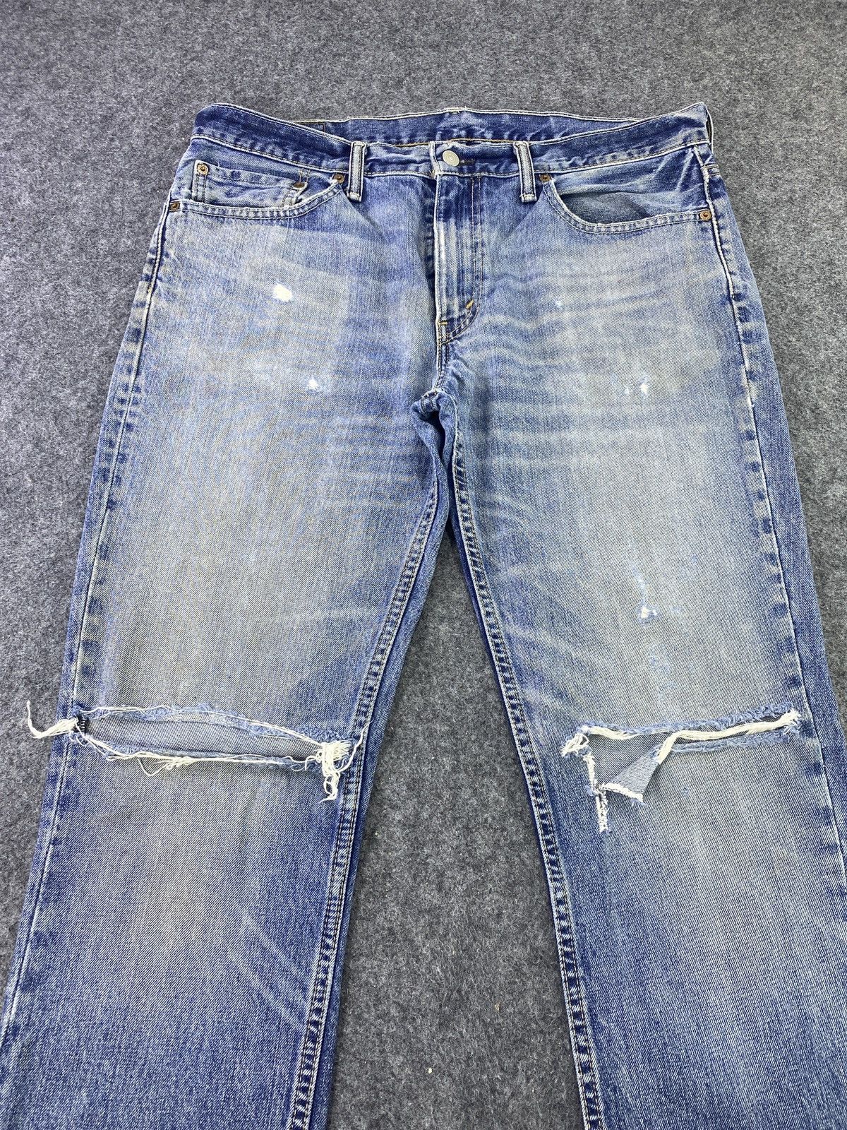 Levi's VINTAGE LEVI'S 511 DISTRESS BLUE WASH JEANS - J604 Size US 36 / EU 52 - 9 Thumbnail