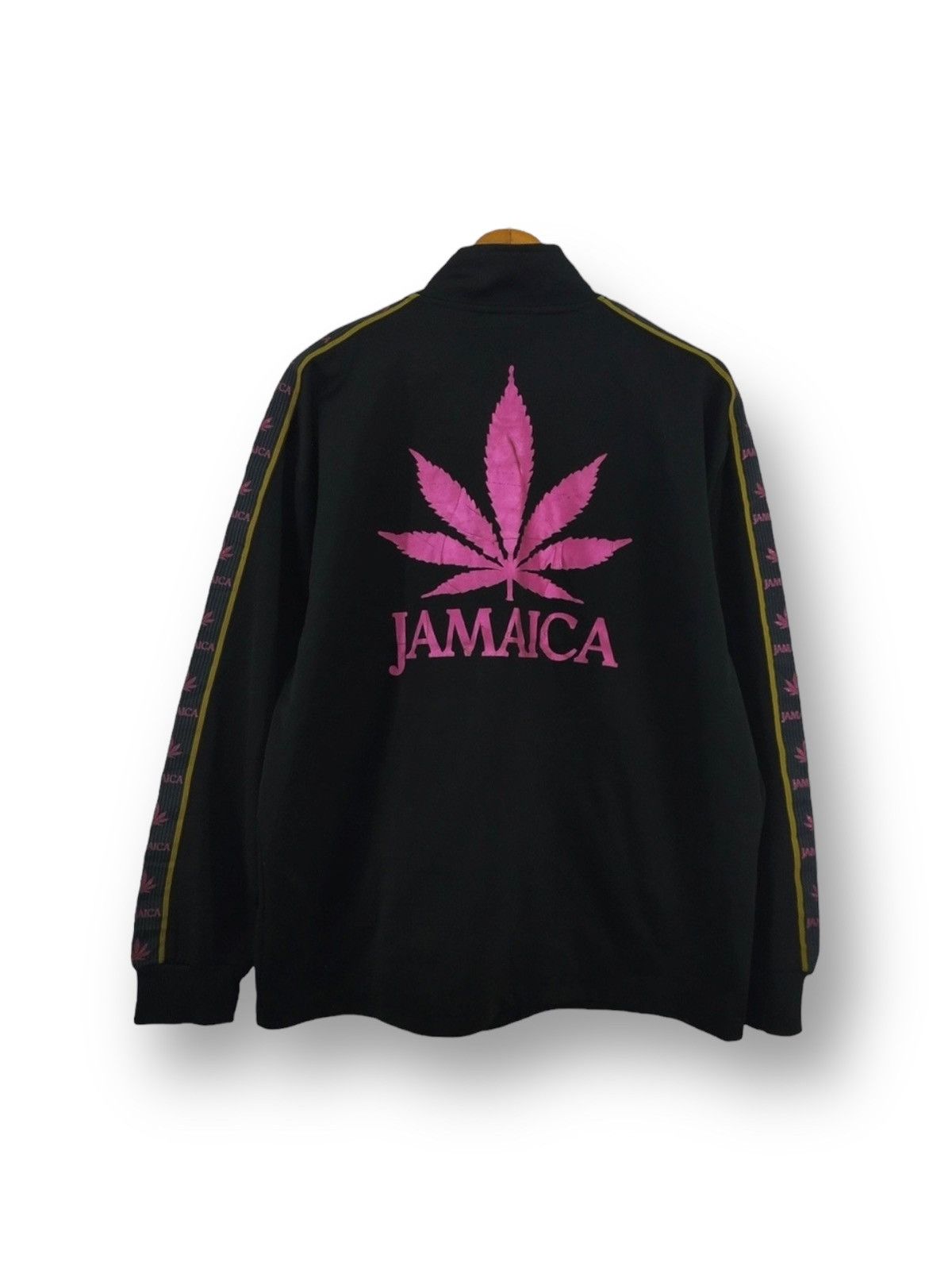 Bob Marley × Vintage Vintage Jamaica Weed Logo Rasta Jacket. #Q Size US XL / EU 56 / 4 - 1 Thumbnail