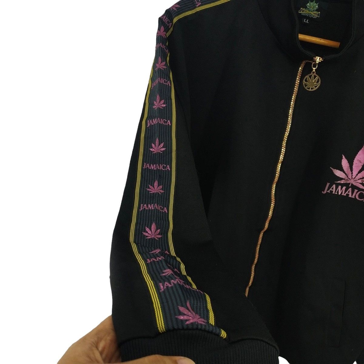 Bob Marley × Vintage Vintage Jamaica Weed Logo Rasta Jacket. #Q Size US XL / EU 56 / 4 - 3 Thumbnail