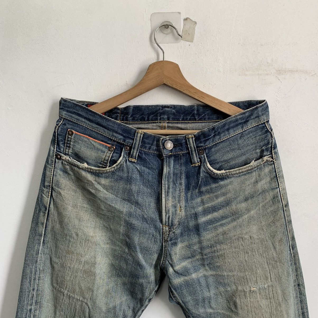 Kapital Edwin 5052RV Selvedge Distressed Denim Jeans Mix10 Size US 33 - 2 Thumbnail