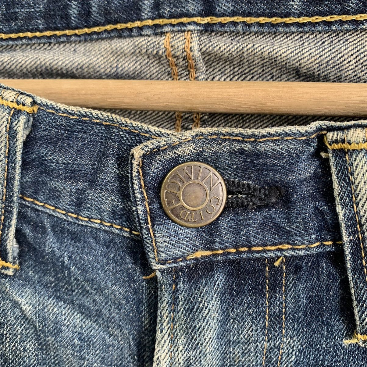 Kapital Edwin 5052RV Selvedge Distressed Denim Jeans Mix10 Size US 33 - 4 Thumbnail
