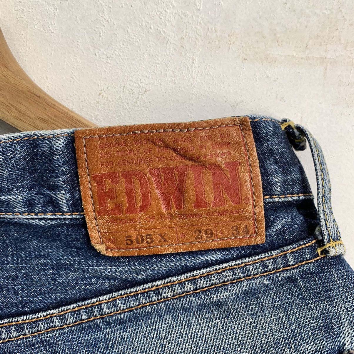 Edwin Edwin 505X Selvedge TRASHED Denim Jeans Mix10 Size US 29 - 11 Thumbnail
