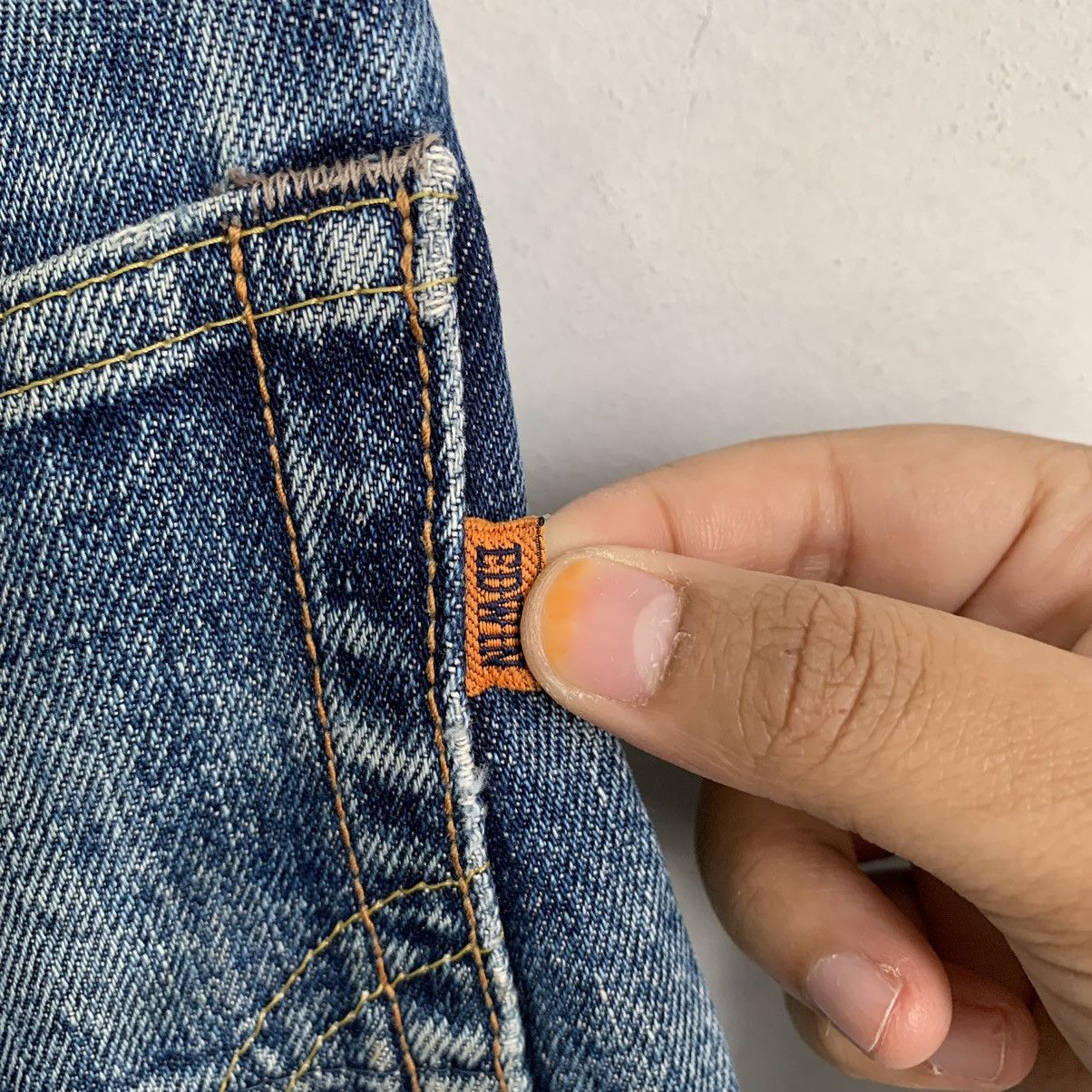 Edwin Edwin 505X Selvedge TRASHED Denim Jeans Mix10 Size US 29 - 10 Thumbnail
