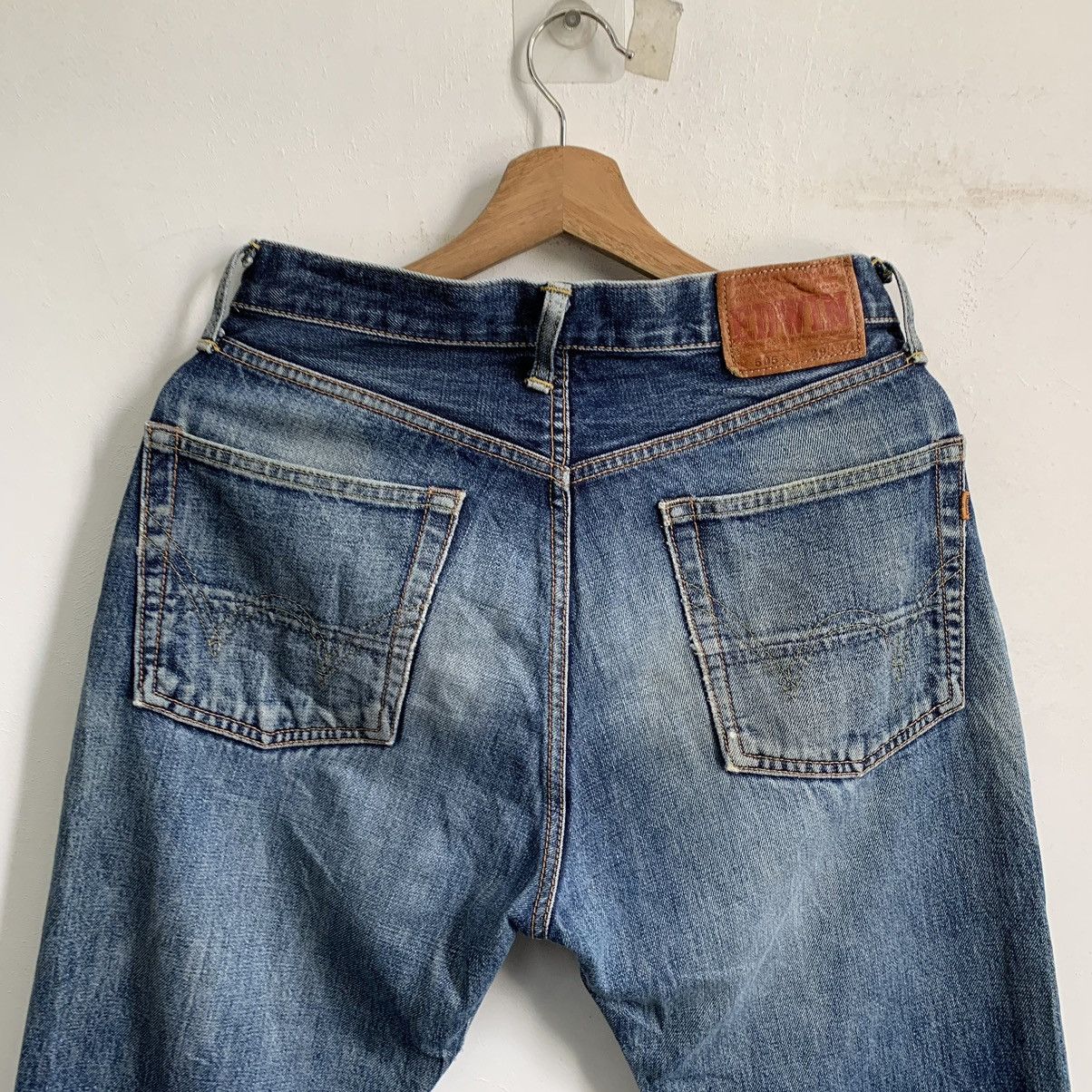Edwin Edwin 505X Selvedge TRASHED Denim Jeans Mix10 Size US 29 - 9 Thumbnail