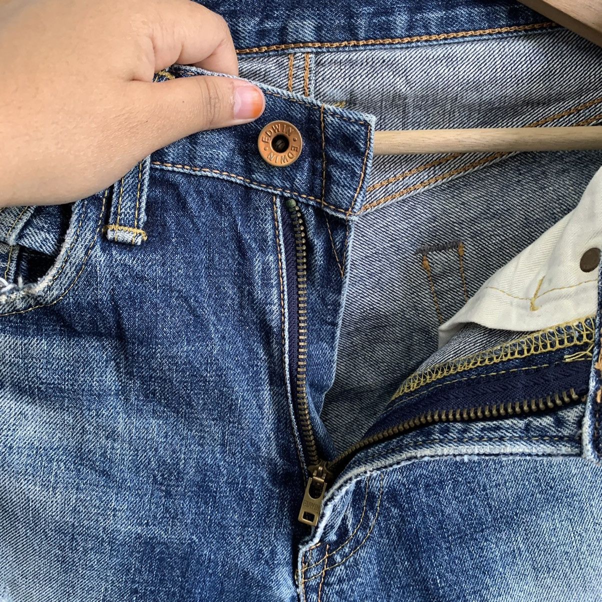 Edwin Edwin 505X Selvedge TRASHED Denim Jeans Mix10 Size US 29 - 6 Thumbnail