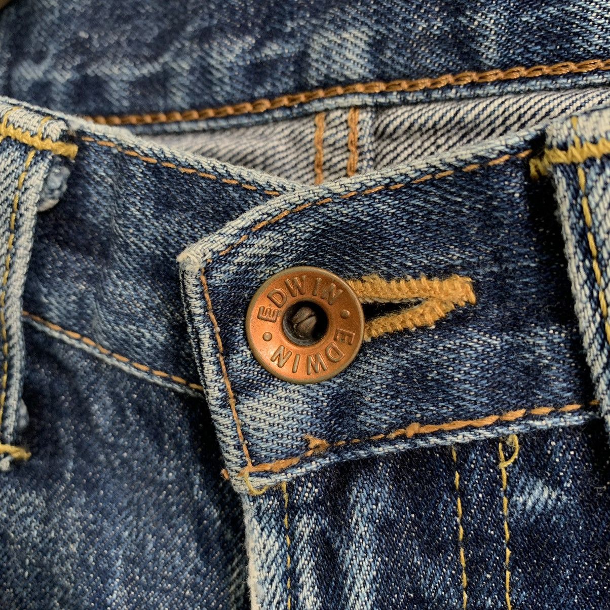 Edwin Edwin 505X Selvedge TRASHED Denim Jeans Mix10 Size US 29 - 4 Thumbnail