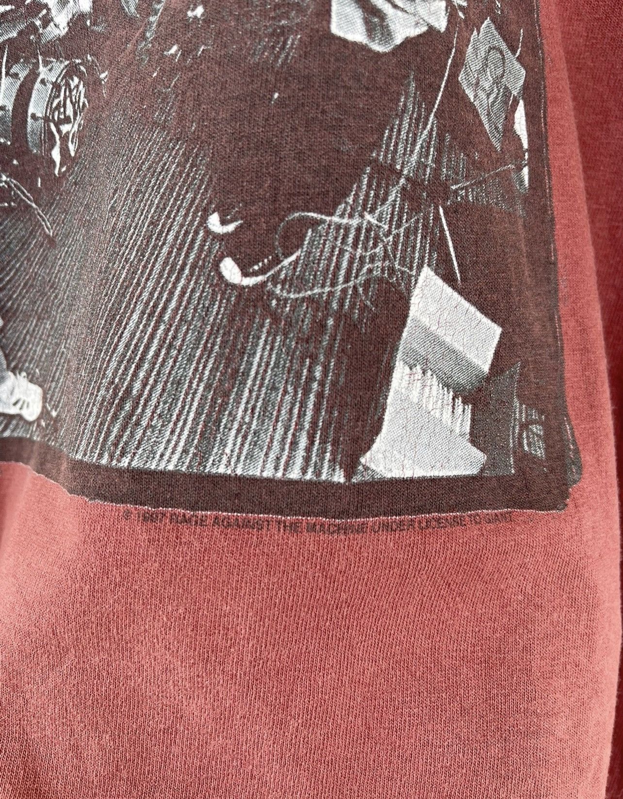Band Tees Vintage RAGE AGAINST THE MACHINE Band Tee Size US L / EU 52-54 / 3 - 4 Thumbnail