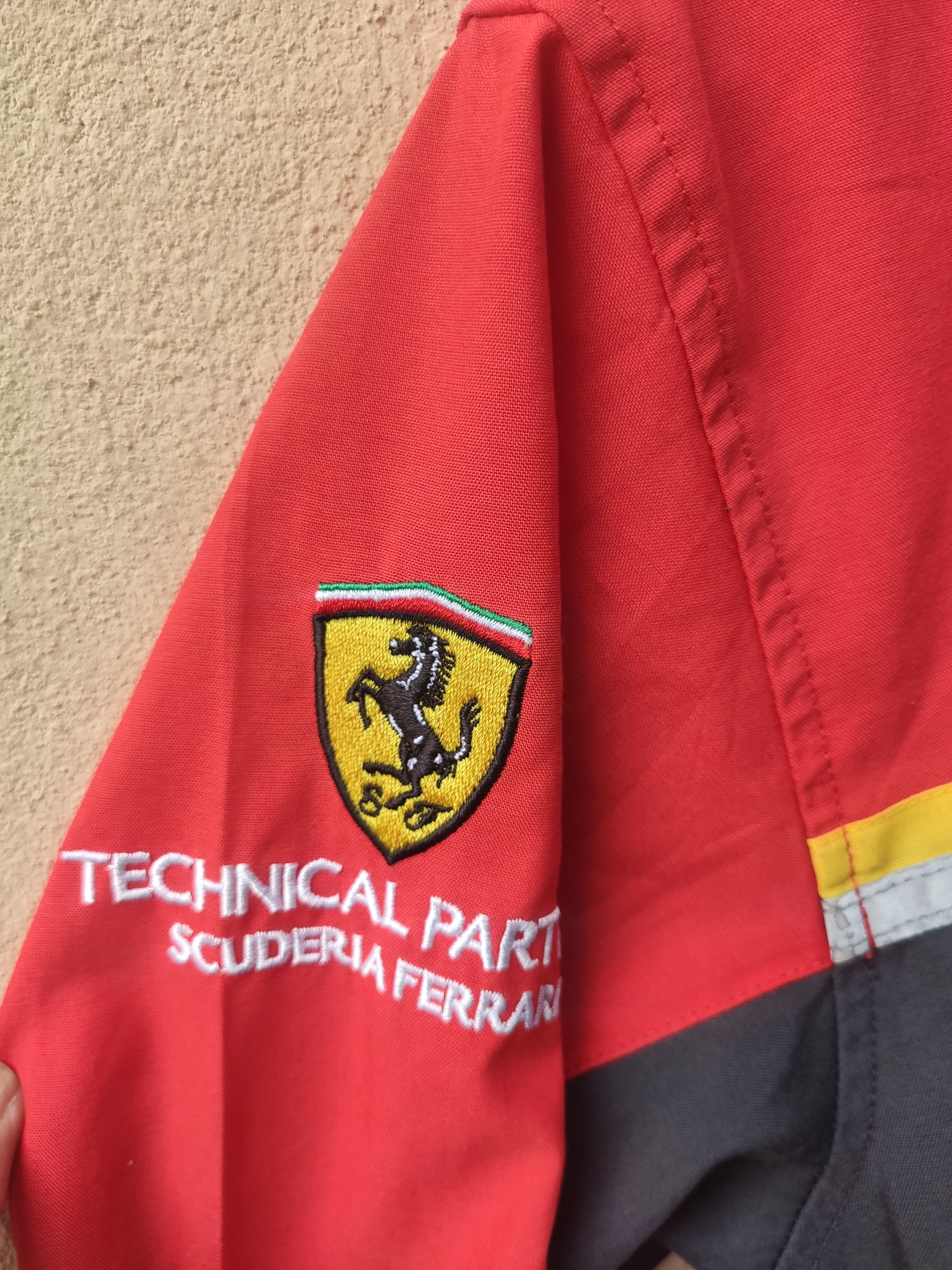 Ferrari × Vintage Shell workers button up Ferrari F1 shirt technical part Size US M / EU 48-50 / 2 - 3 Thumbnail