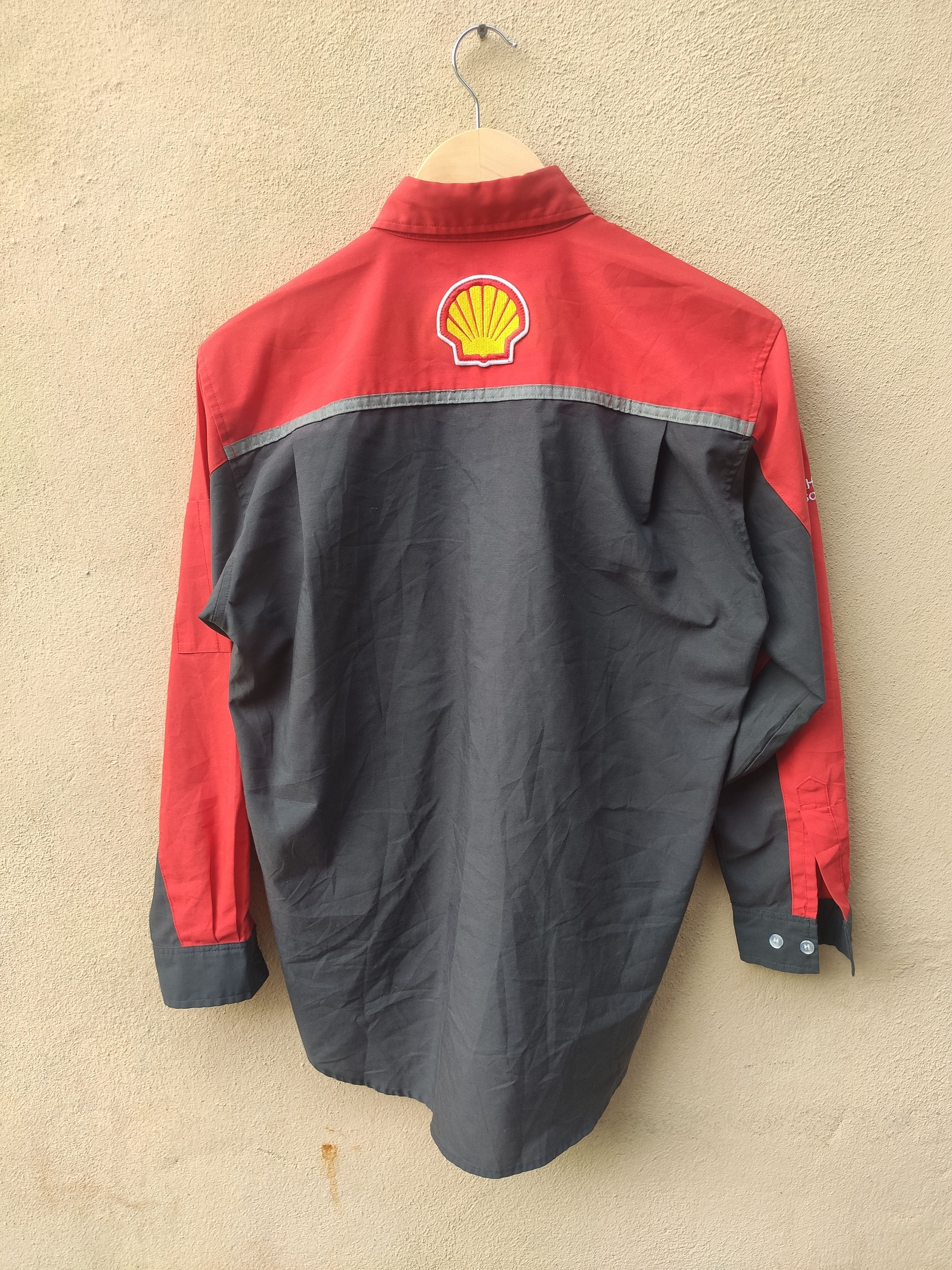 Ferrari × Vintage Shell workers button up Ferrari F1 shirt technical part Size US M / EU 48-50 / 2 - 5 Thumbnail