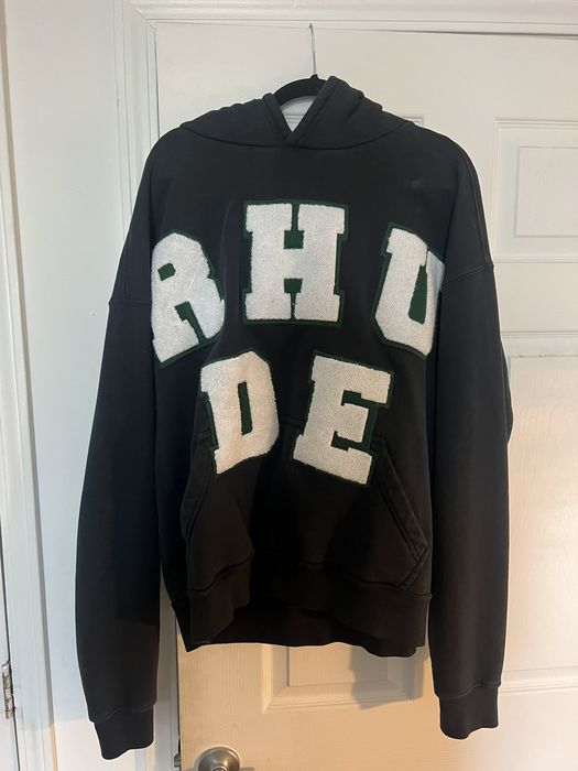 Rhude chenille patch online hoodie