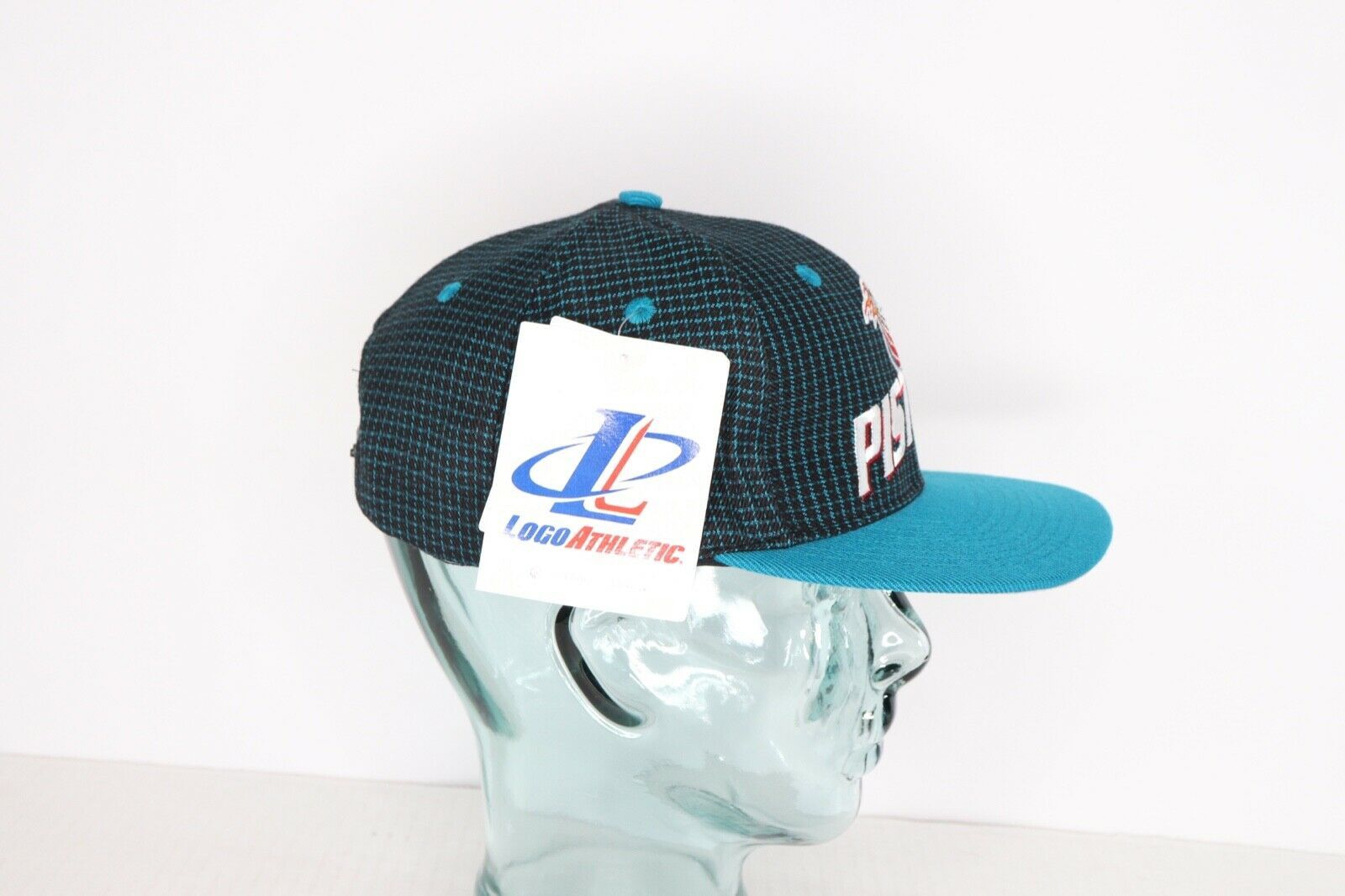 Logo Athletic × Vintage NOS Vintage 90s Logo Athletic Detroit Pistons Snapback Hat Size ONE SIZE - 8 Thumbnail